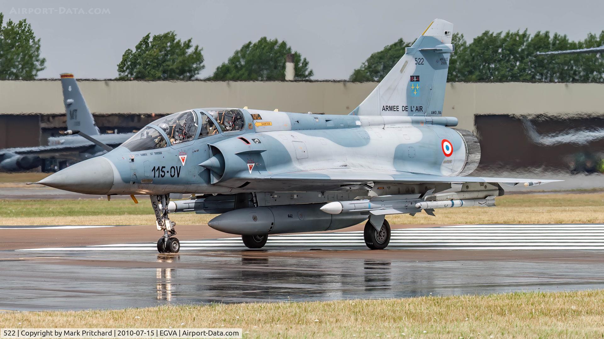 522, Dassault Mirage 2000B C/N 297, Shot at RIAT 2010