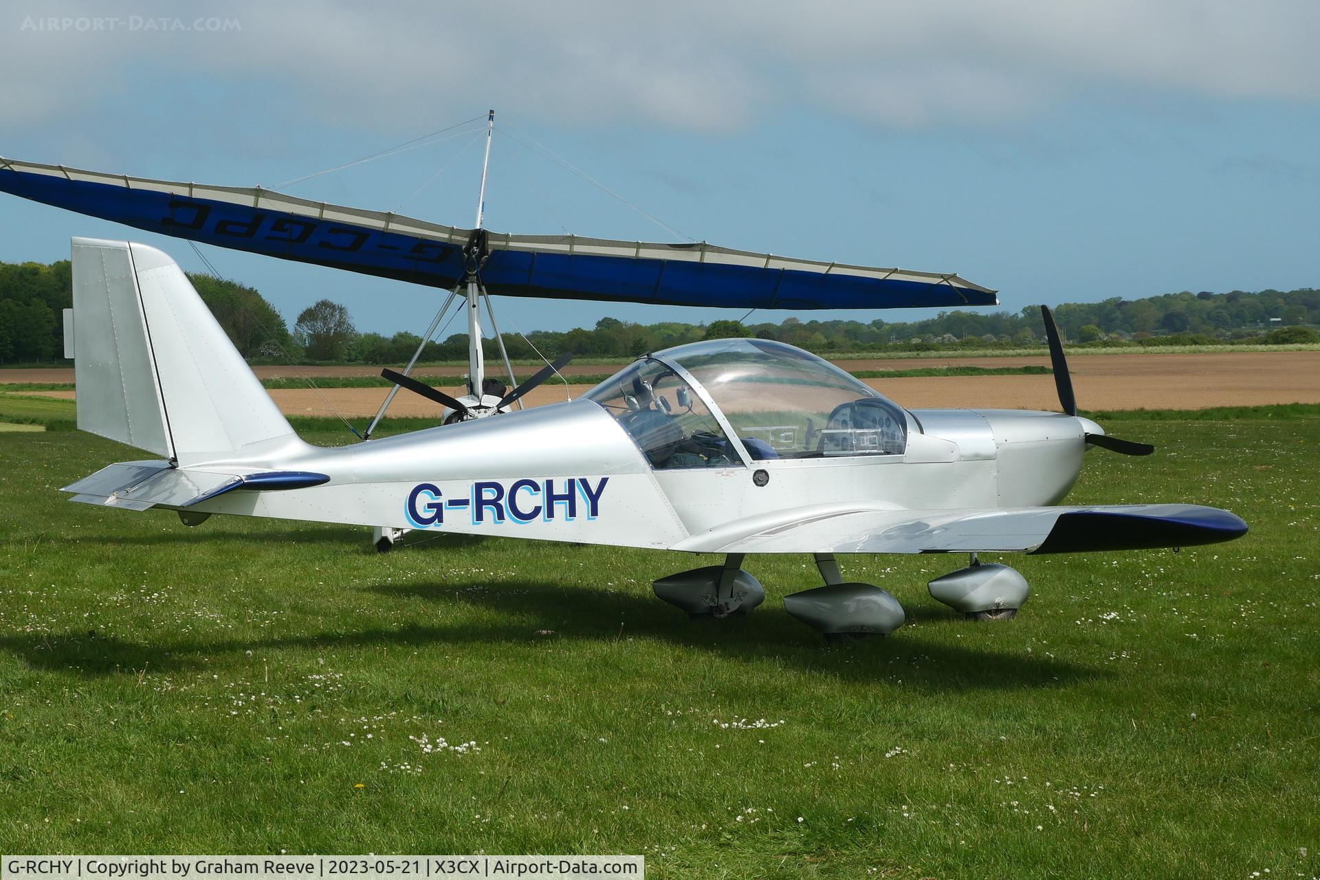 G-RCHY, 2004 Aerotechnik EV-97 Eurostar C/N PFA 315-14187, Parked at Northrepps.
