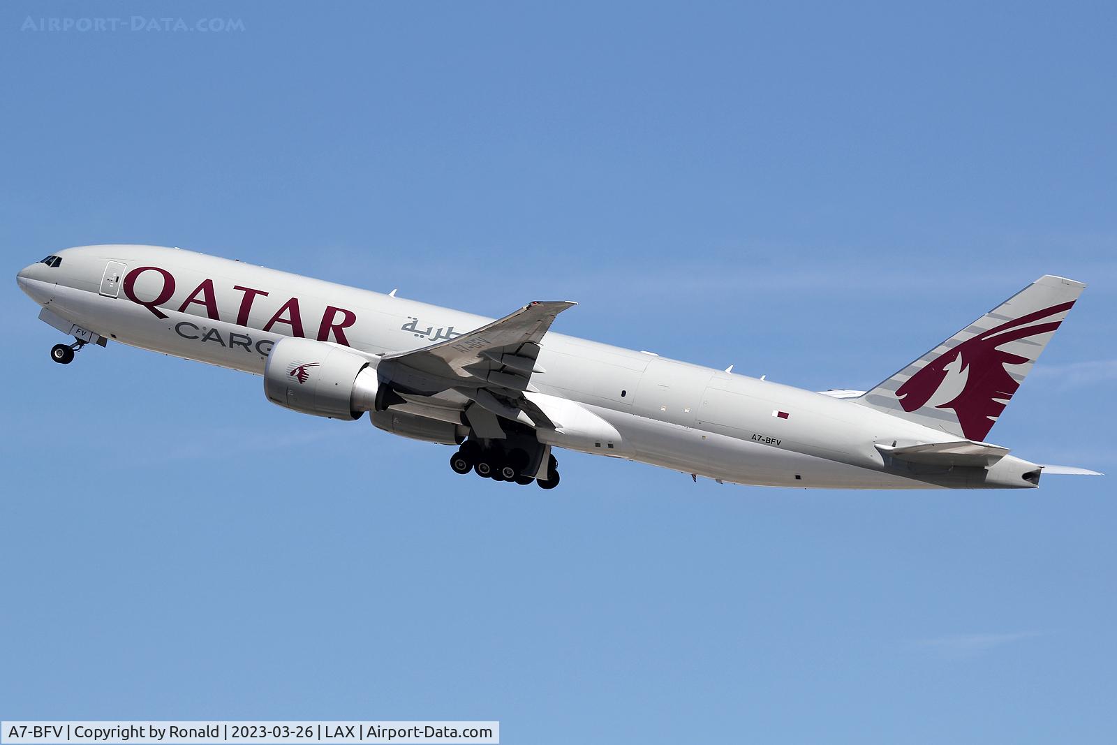 A7-BFV, 2020 Boeing 777-F C/N 66340, at lax