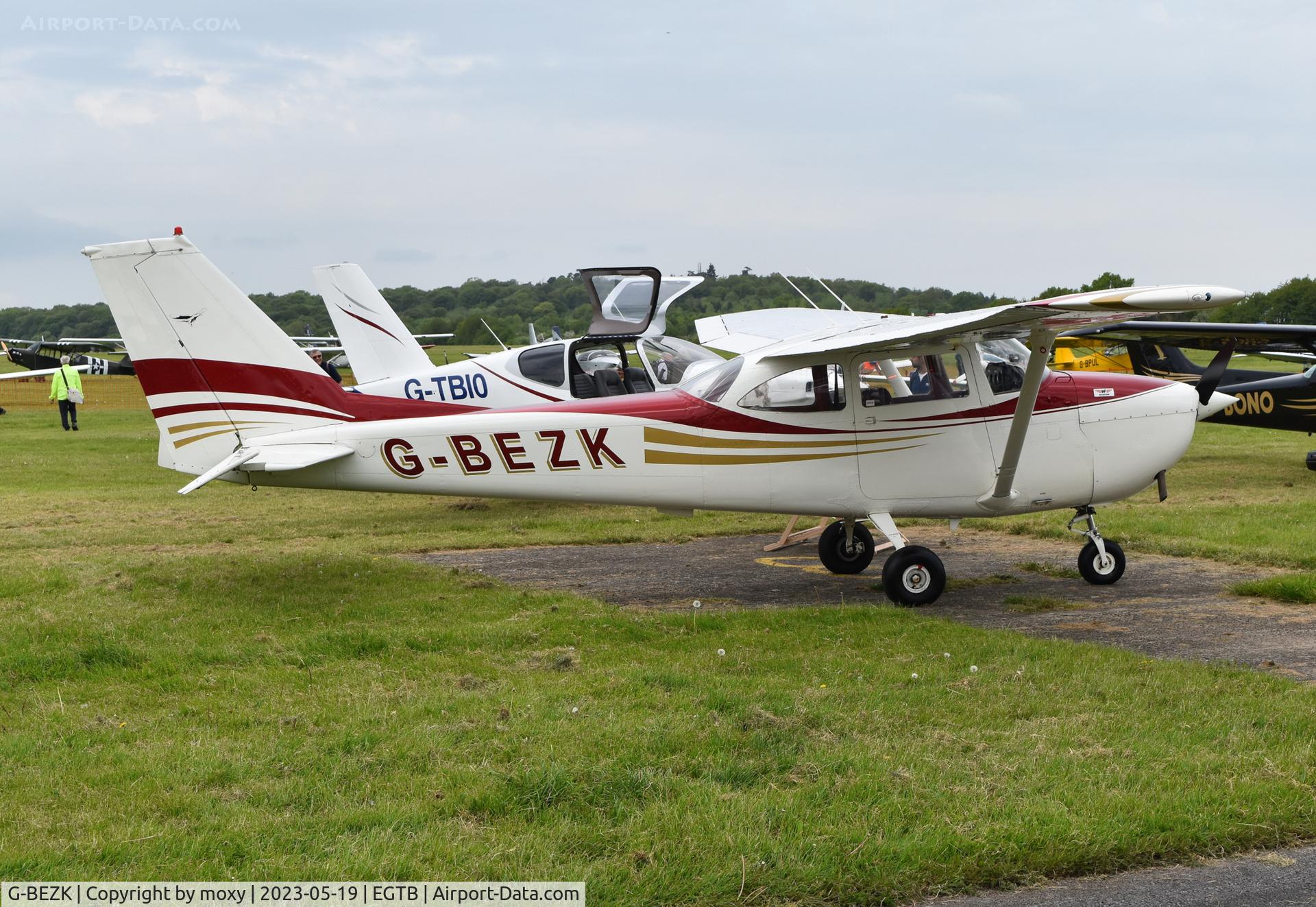 G-BEZK, 1967 Reims F172H Skyhawk C/N 0462, Reims Cessna F172H at Wycombe Air Park, Ex D-EBUD