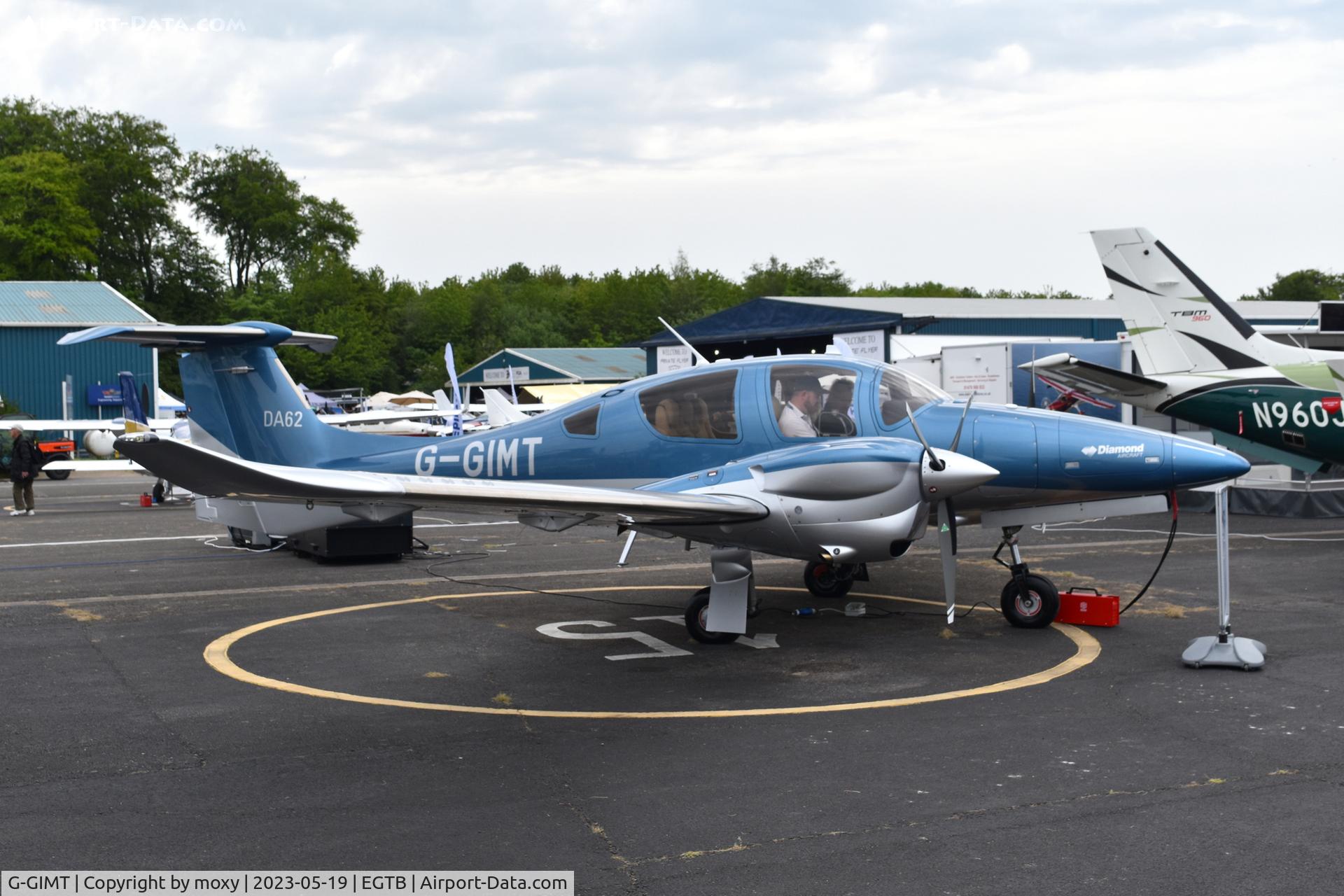 G-GIMT, 2022 Diamond DA-62 C/N 62.203, Diamond DA-62 at Wycombe Air Park.