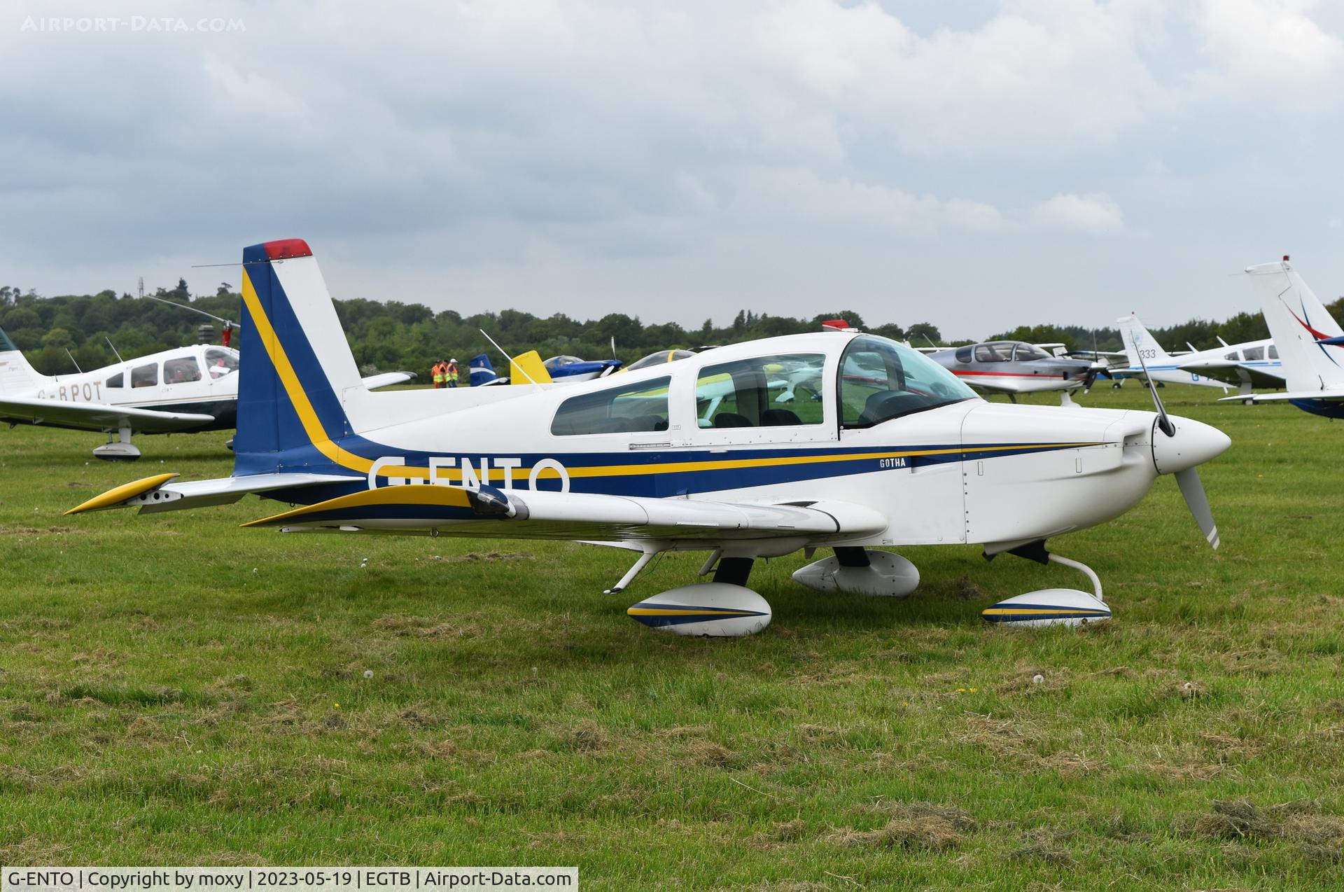 G-ENTO, 1993 American General AG-5B Tiger C/N 10166, American General AG-5B Tiger at Wycombe Air Park. Ex D-ENTO