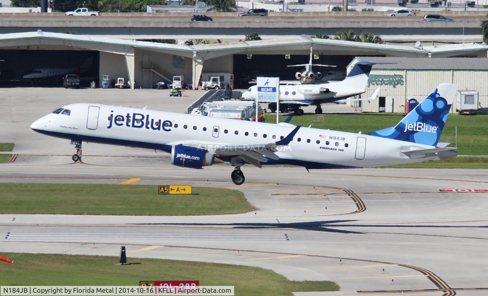 N184JB, 2005 Embraer 190AR (ERJ-190-100IGW) C/N 19000008, JBU E190 zx