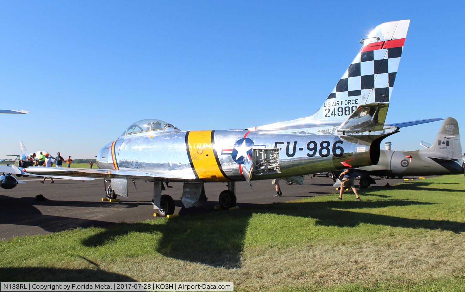 N188RL, 1952 North American F-86F Sabre C/N 191-682, F-86 zx
