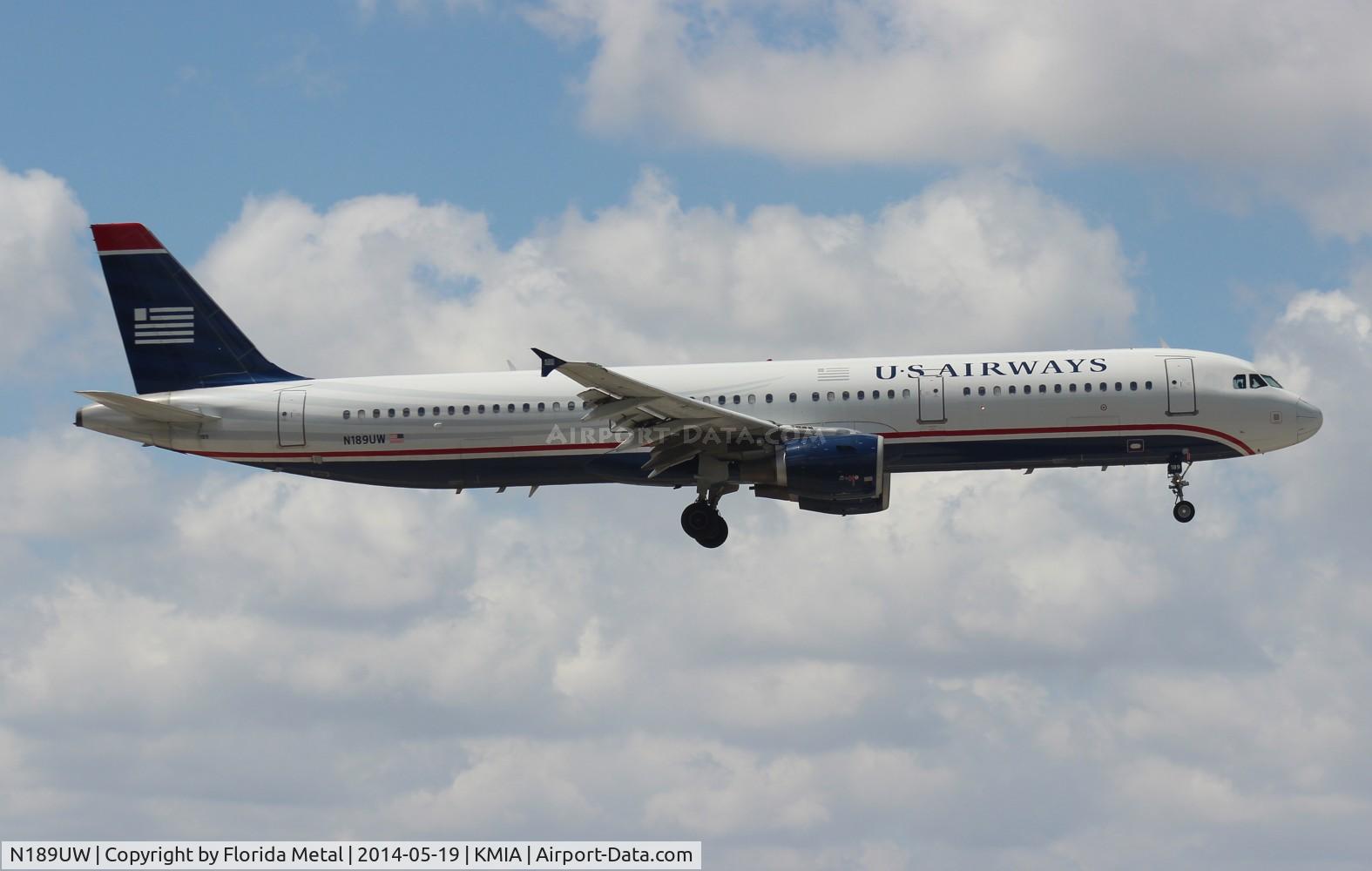 N189UW, 2001 Airbus A321-211 C/N 1425, USA A321 zx