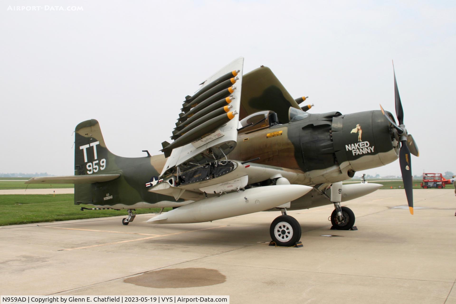 N959AD, Douglas A-1D Skyraider (AD-4NA) C/N 7759, At the TBM Avenger Reunion