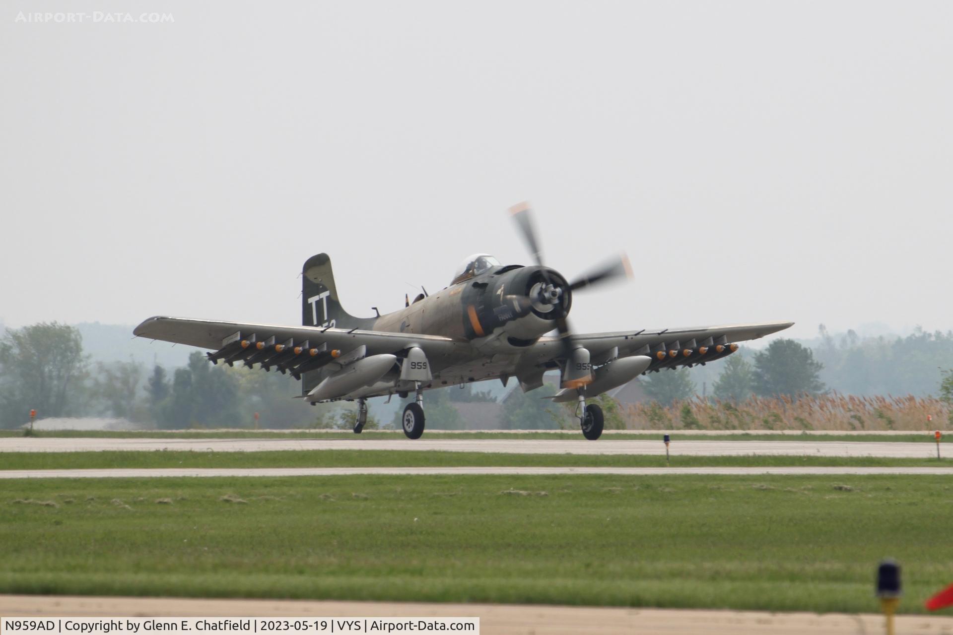 N959AD, Douglas A-1D Skyraider (AD-4NA) C/N 7759, At the TBM Avenger Reunion