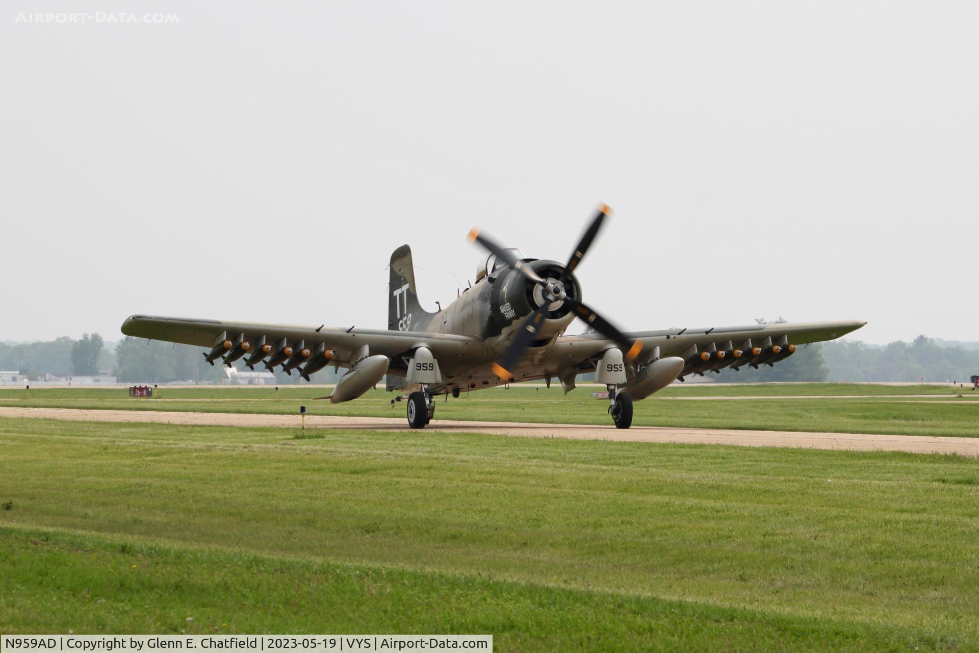 N959AD, Douglas A-1D Skyraider (AD-4NA) C/N 7759, At the TBM Avenger Reunion