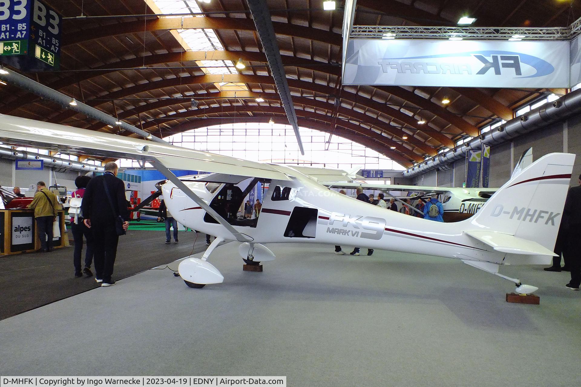 D-MHFK, B & F Technik FK-9 Mark VI C/N not found_D-MHFK, B & F Technik FK-9 Mk VI with tailwheel at the AERO 2023, Friedrichshafen
