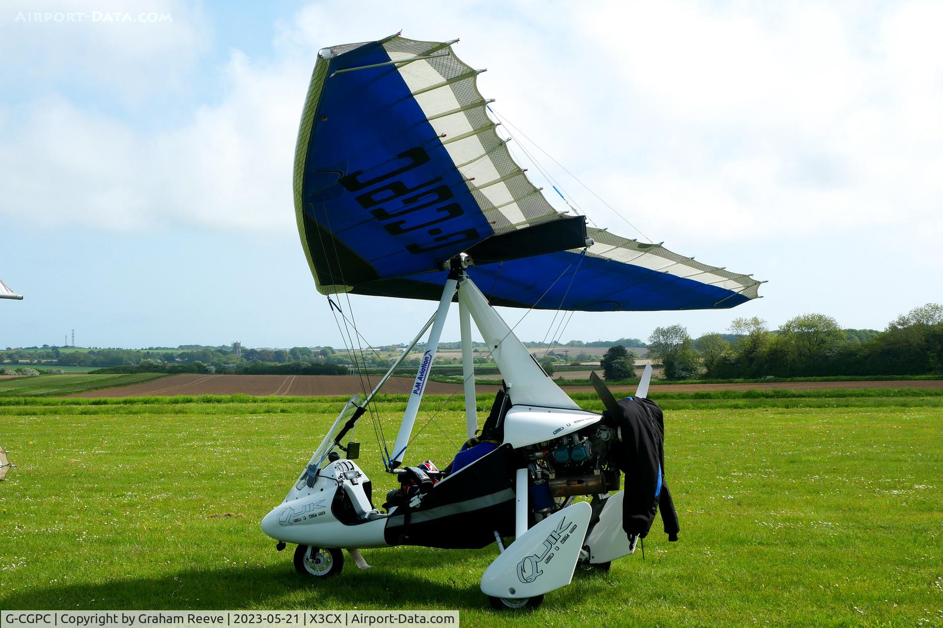 G-CGPC, 2010 P&M Aviation Pegasus Quik 912S C/N 8544, Parked at Northrepps.