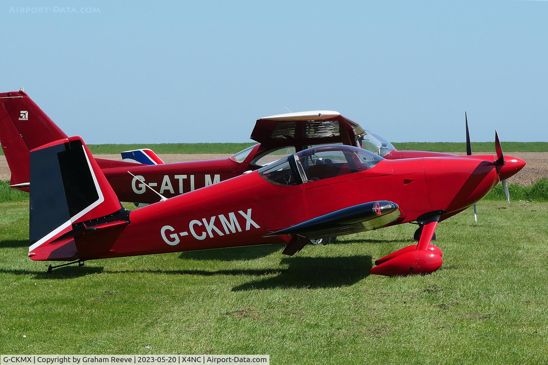 G-CKMX, 2017 Vans RV-7 C/N LAA 323-15138, Parked at North Coates.