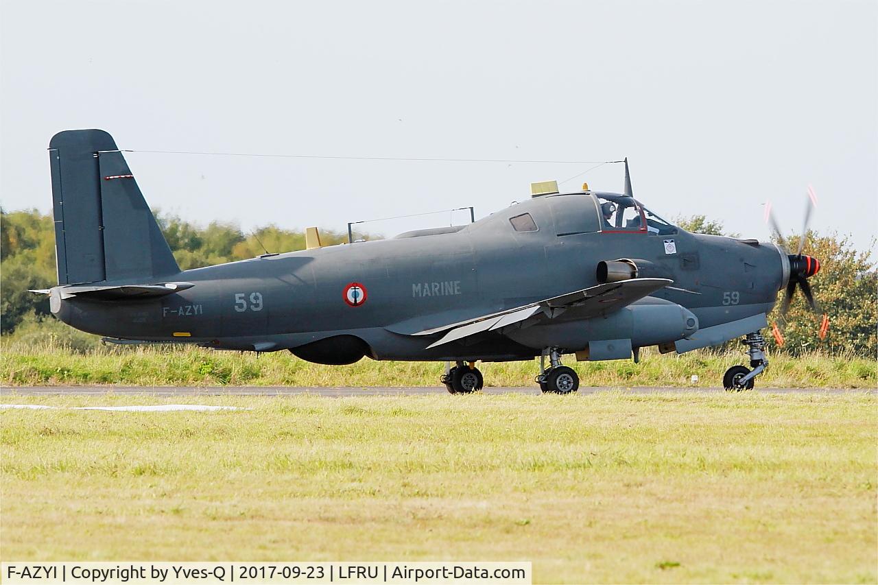 F-AZYI, 1959 Breguet Br.1050 Alize C/N 59, Breguet Br.1050 Alize, Taxiing rwy 05, Morlaix-Ploujean airport (LFRU-MXN) Air show 2017