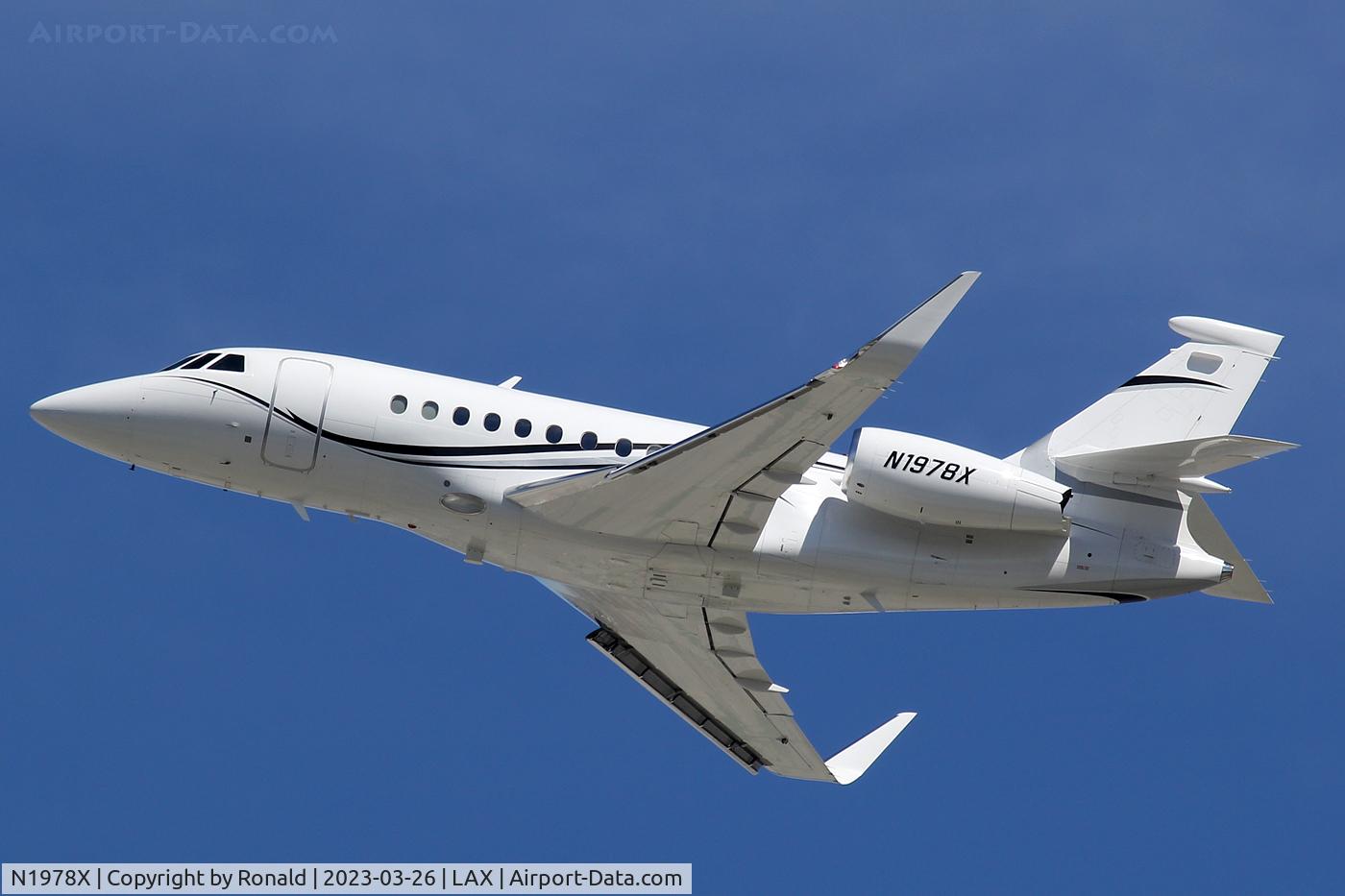 N1978X, 2003 Dassault Falcon 2000EX C/N 008, at lax