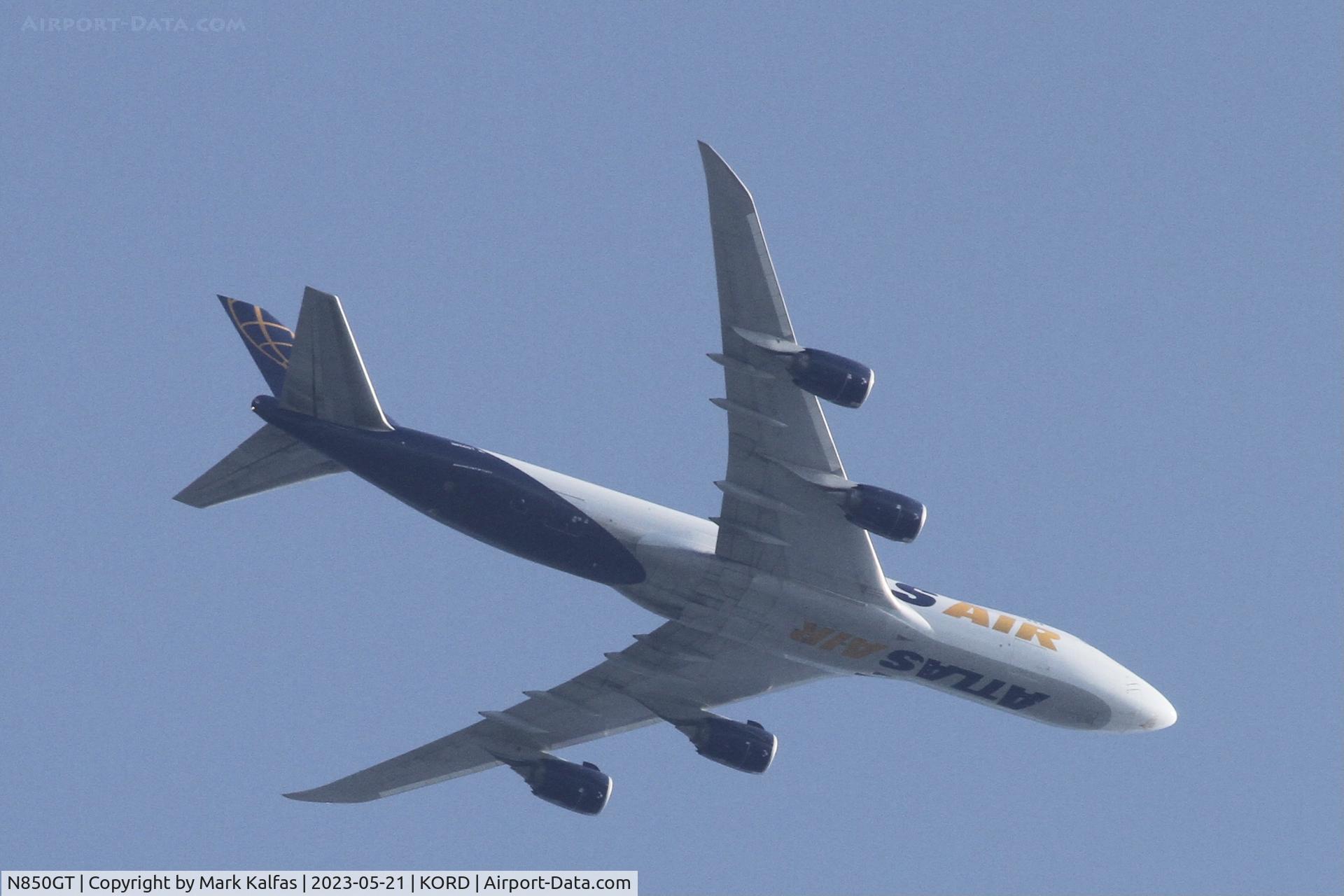 N850GT, 2012 Boeing 747-87UF/SCD C/N 37570, Atlas AIr B748 N850GT GTI7481 BMH-ORD