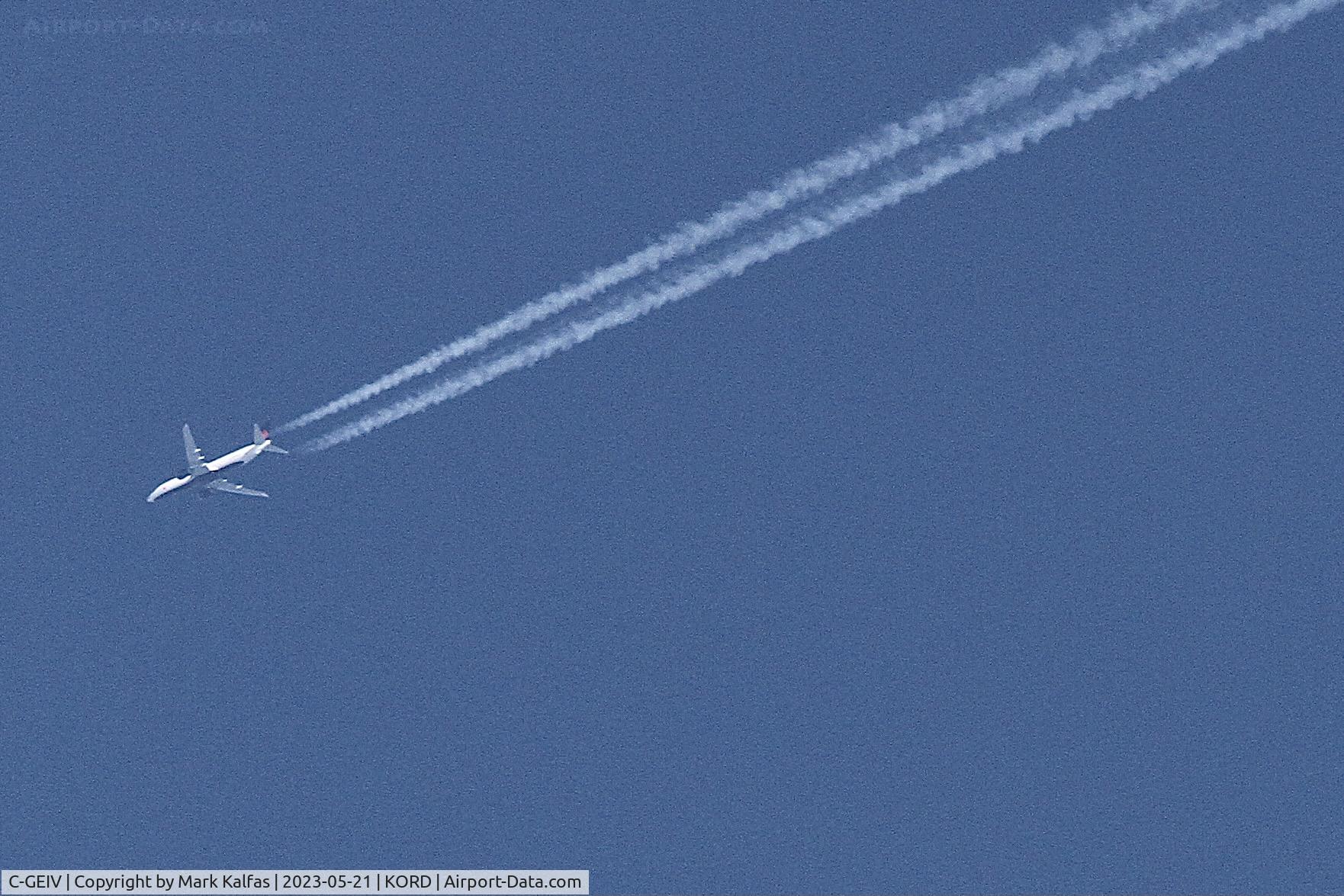 C-GEIV, 2019 Boeing 737-8 MAX C/N 61229, Air Canada B738M C-GEIV AC778 LAX-YUL, FL 370 over ORD