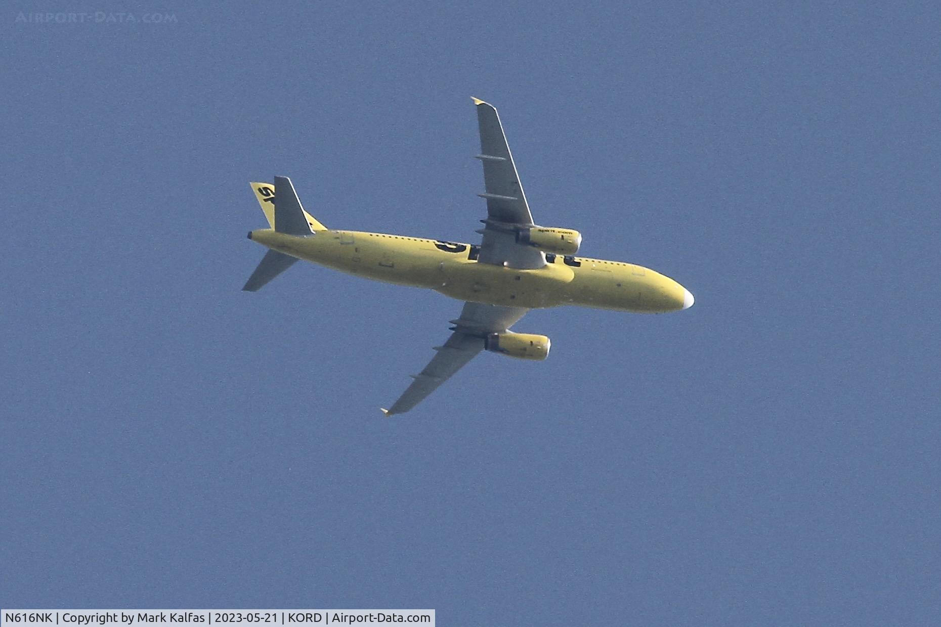 N616NK, 2012 Airbus A320-232 C/N 5370, Spirit Airlines A320 N616NK NKS322 MCO-ORD