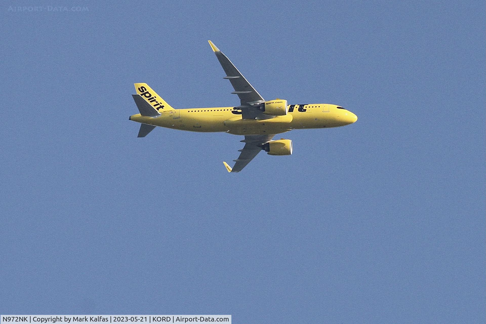 N972NK, 2022 Airbus A320-271N C/N 11173, Spirit Airlines A320 N972NK NKS1785 ATL-ORD