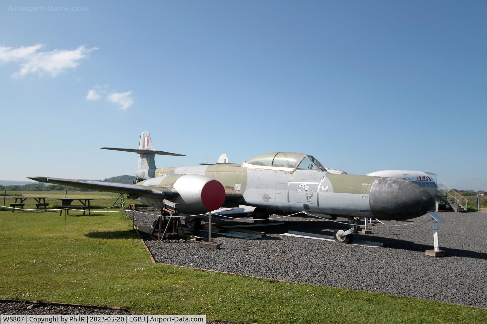 WS807, 1954 Gloster Meteor NF(T).14 C/N Not found WS807, WS807 1954 Armstrong Whitworth Meteor NF(T)14  Jet Age Museum Staverton