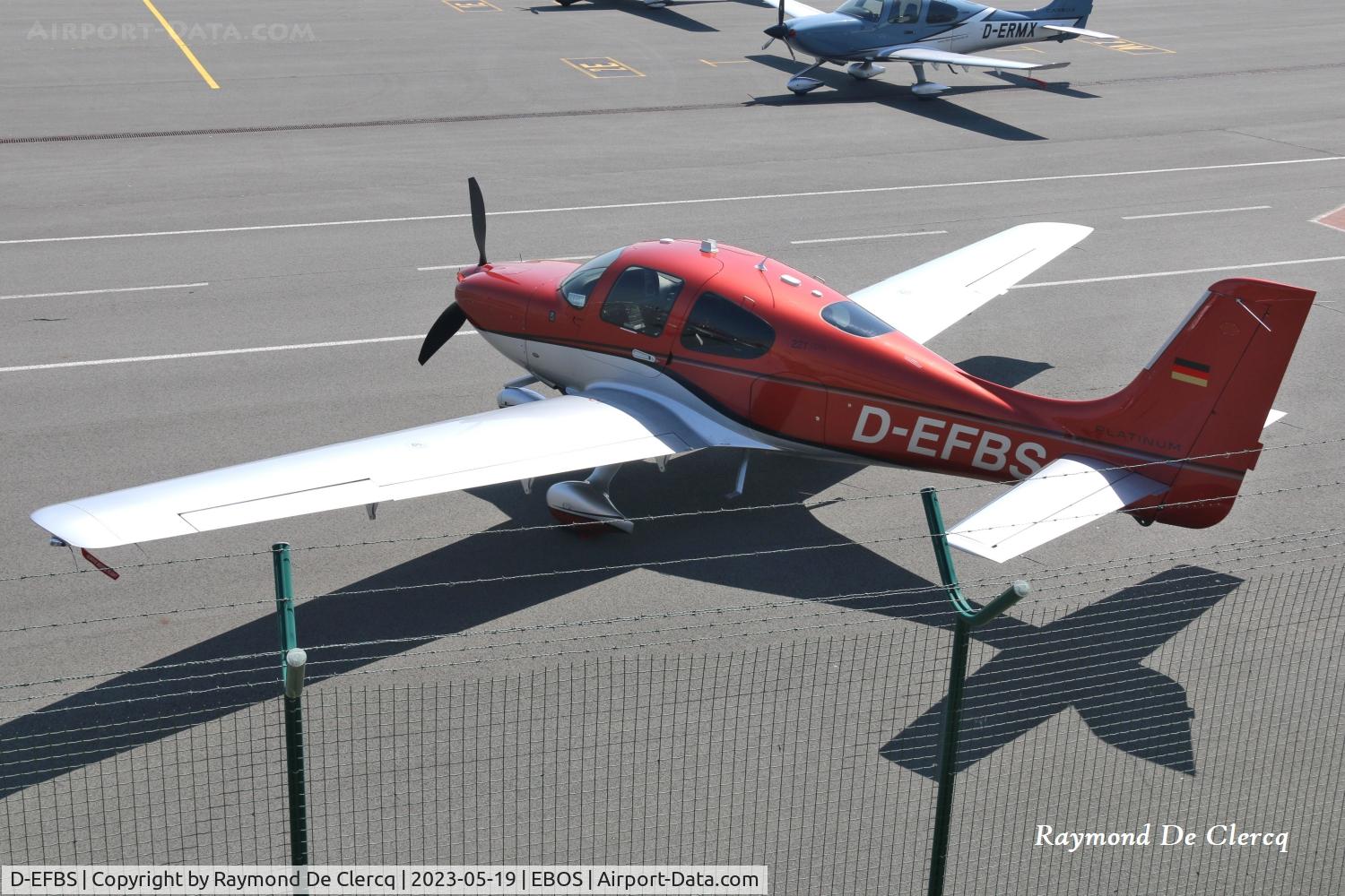 D-EFBS, 2016 Cirrus SR-22T G5-GTS Platinum C/N 1289, At Ostend Airport.