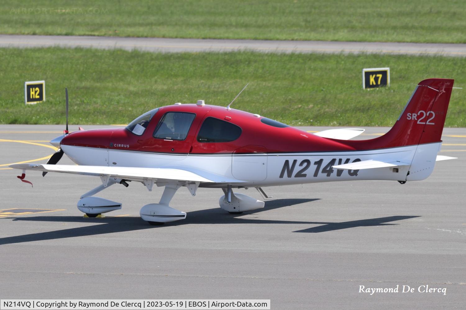 N214VQ, Cirrus SR22 C/N 3808, At Ostend Airport.