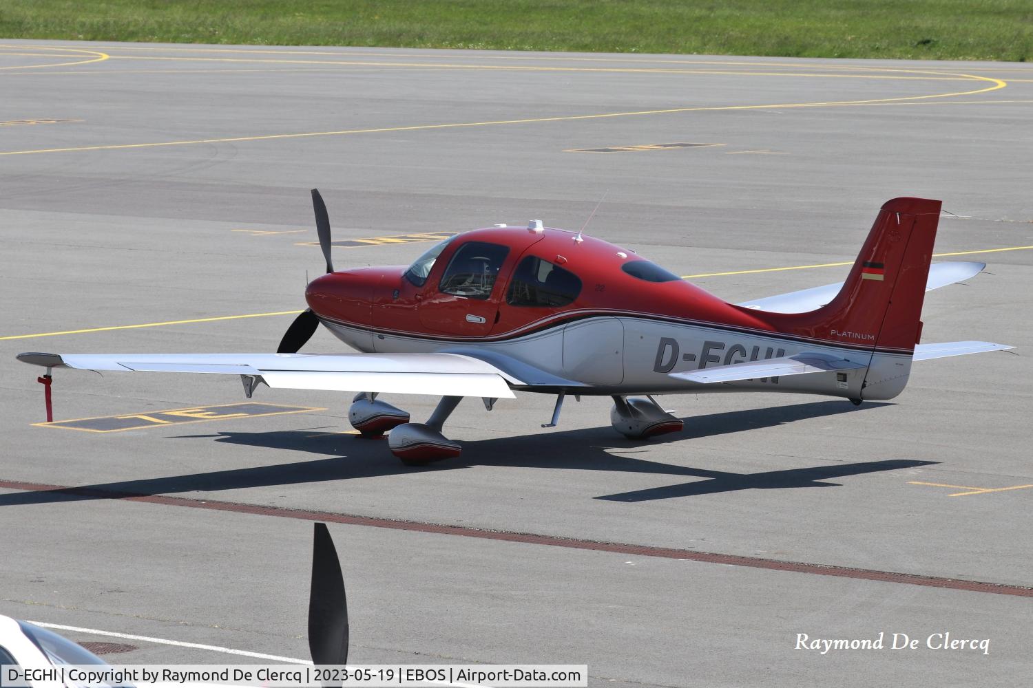 D-EGHI, Cirrus SR-22 C/N 4656, At Ostend Airport.