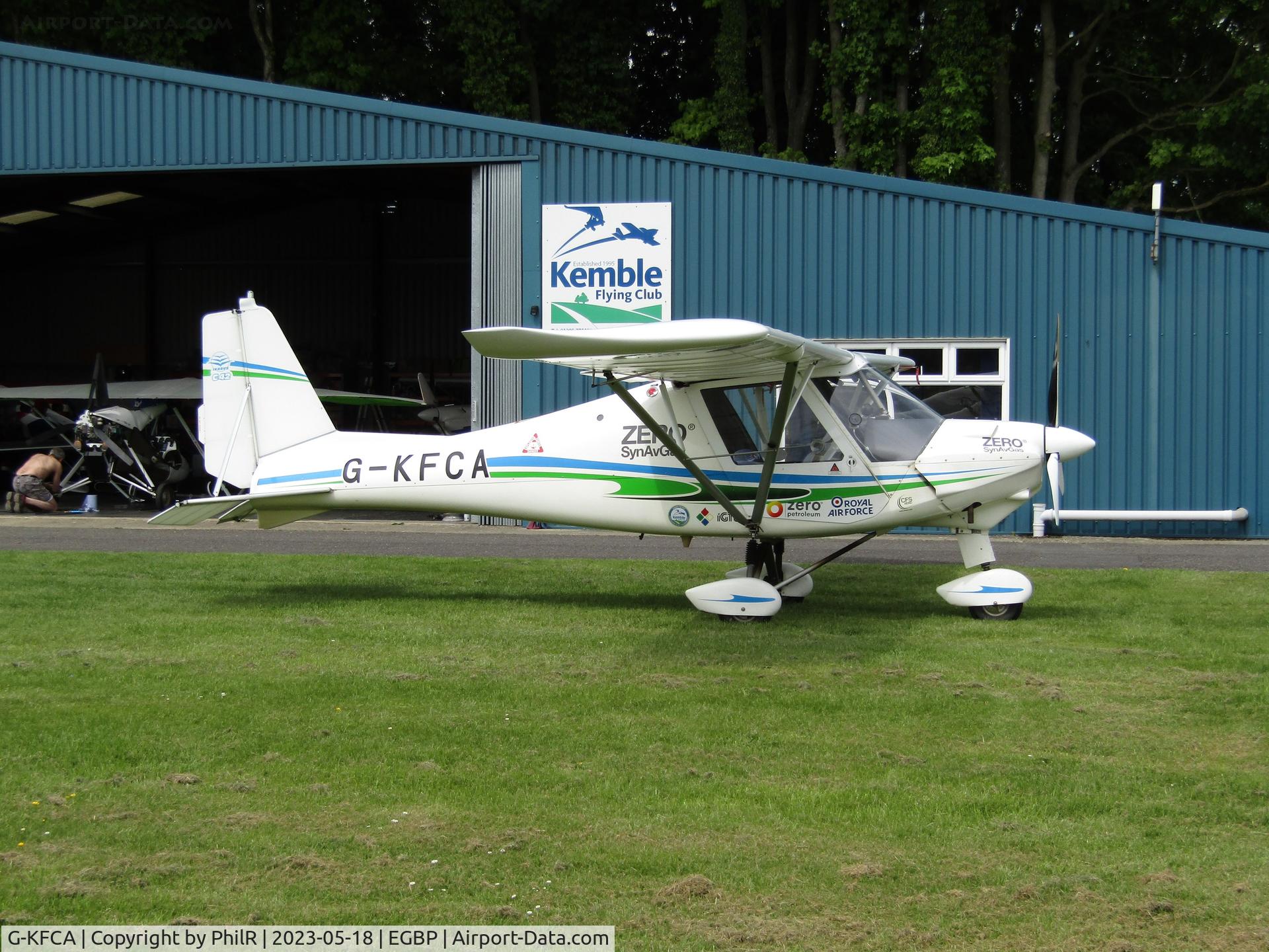 G-KFCA, 2013 Comco Ikarus C42 FB80 C/N 1309-7282, G-KFCA 2013 Red-Air UK Ikarus C42 FB80 Kemble