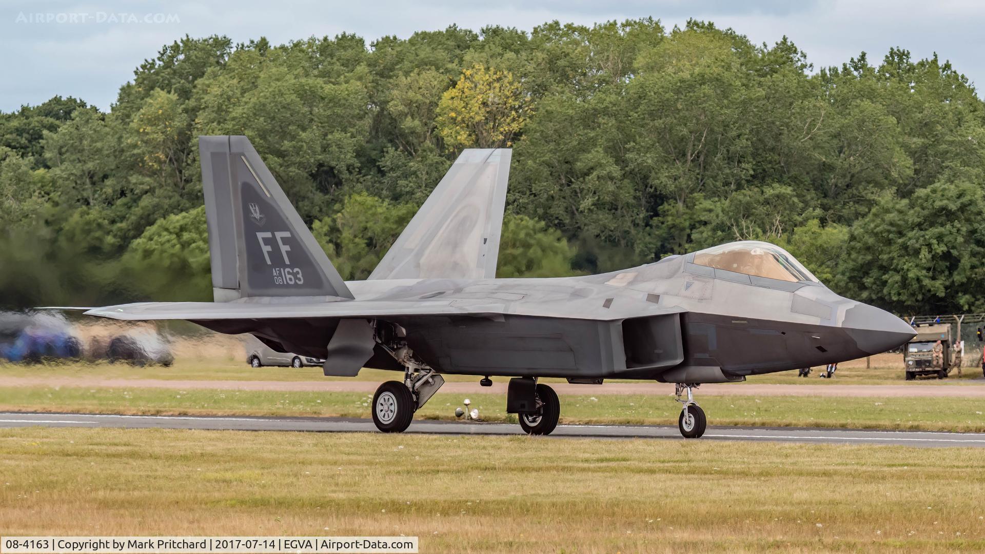 08-4163, Lockheed Martin F-22A Raptor C/N 4163, Shot at RIAT 2017