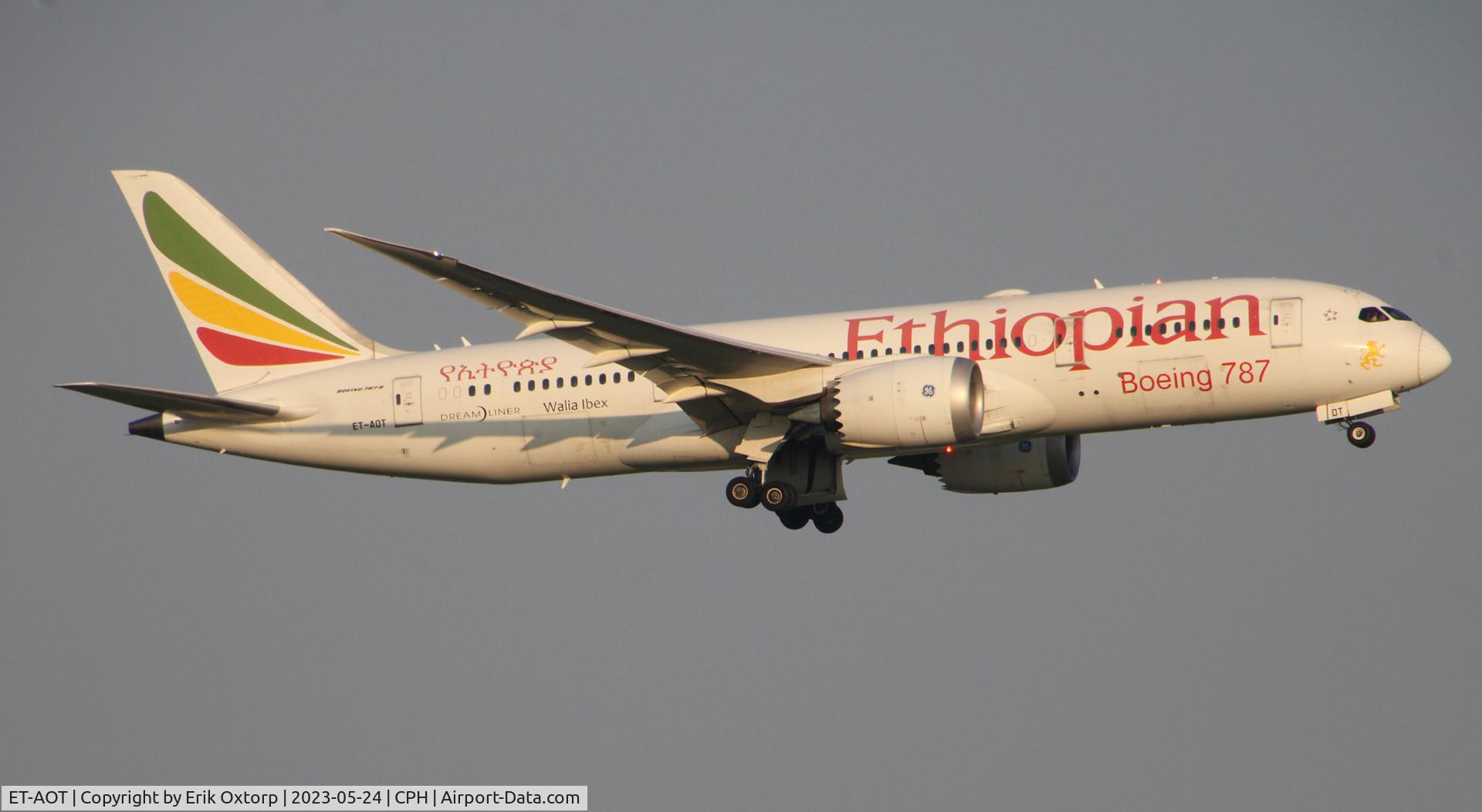ET-AOT, 2014 Boeing 787-8 Dreamliner Dreamliner C/N 34748, ET-AOT departing rw 22L