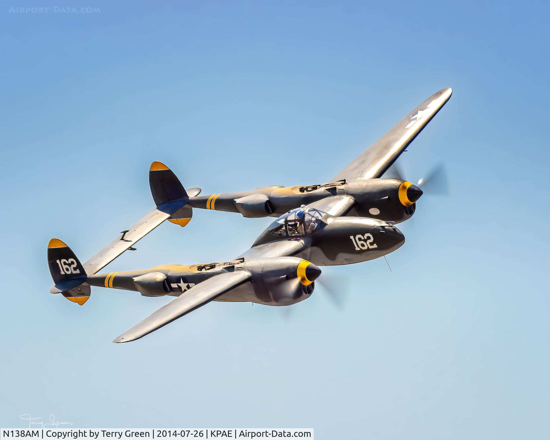 N138AM, 1943 Lockheed P-38J Lightning C/N 44-23314, Belongs to Panes of Fame, Chico CA