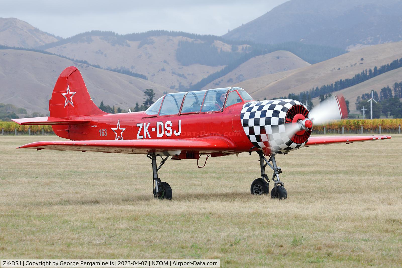 ZK-DSJ, Yakelov Yak 52 C/N 845013, Classic Fighters Airshow 2023.