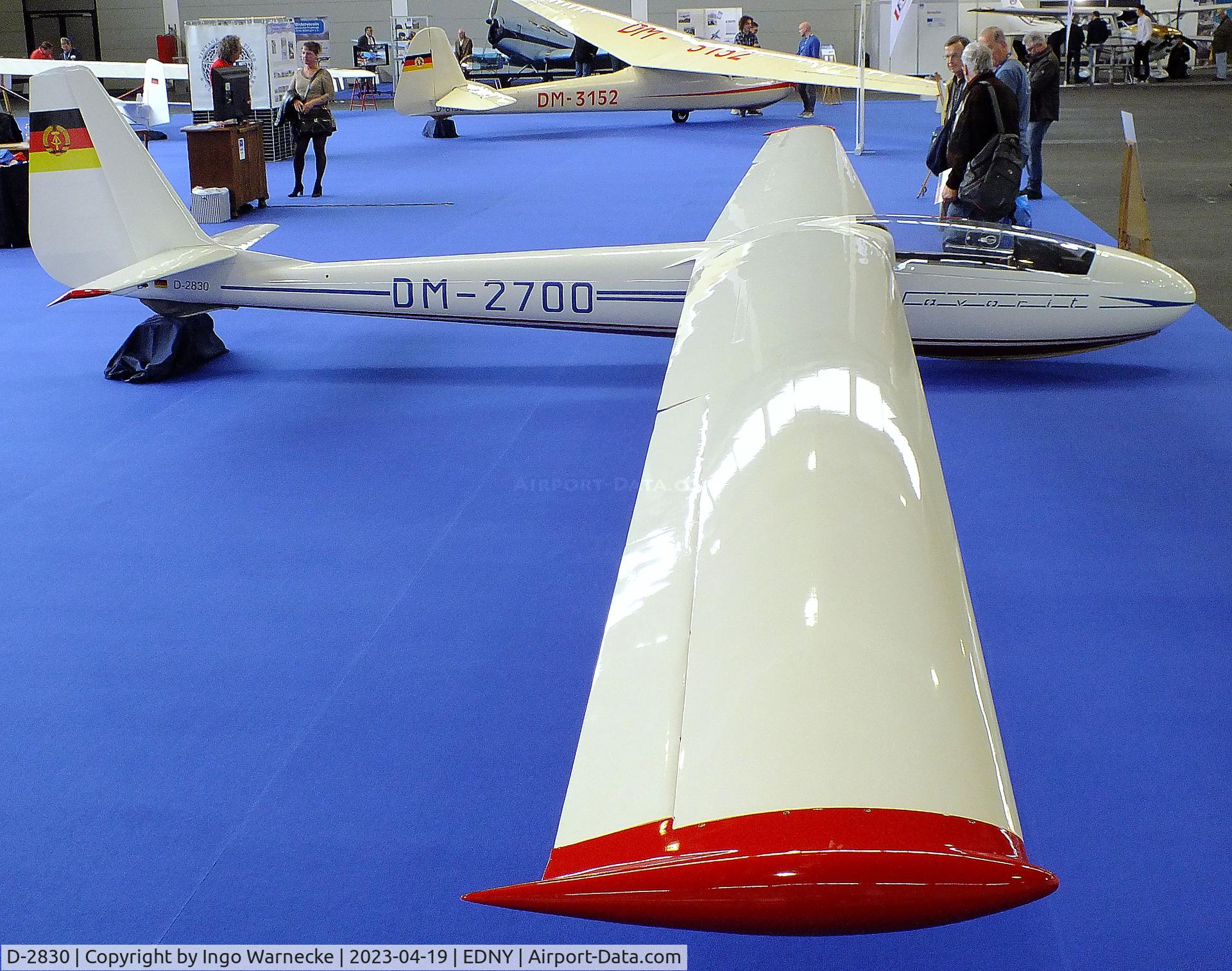 D-2830, 1963 VEB Apparatebau Lommatzsch Lom-61 Favorit C/N 0700, Lommatzsch Lom-61 Favorit at the AERO 2023, Friedrichshafen