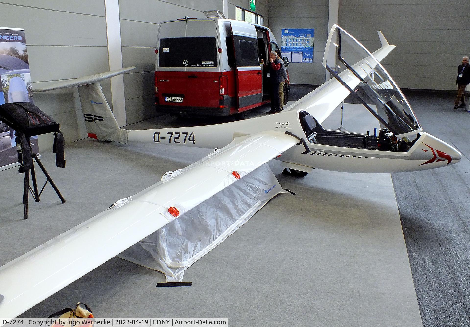 D-7274, Rolladen-Schneider LS-3 C/N 3122, Rolladen-Schneider LS-3 at the AERO 2023, Friedrichshafen