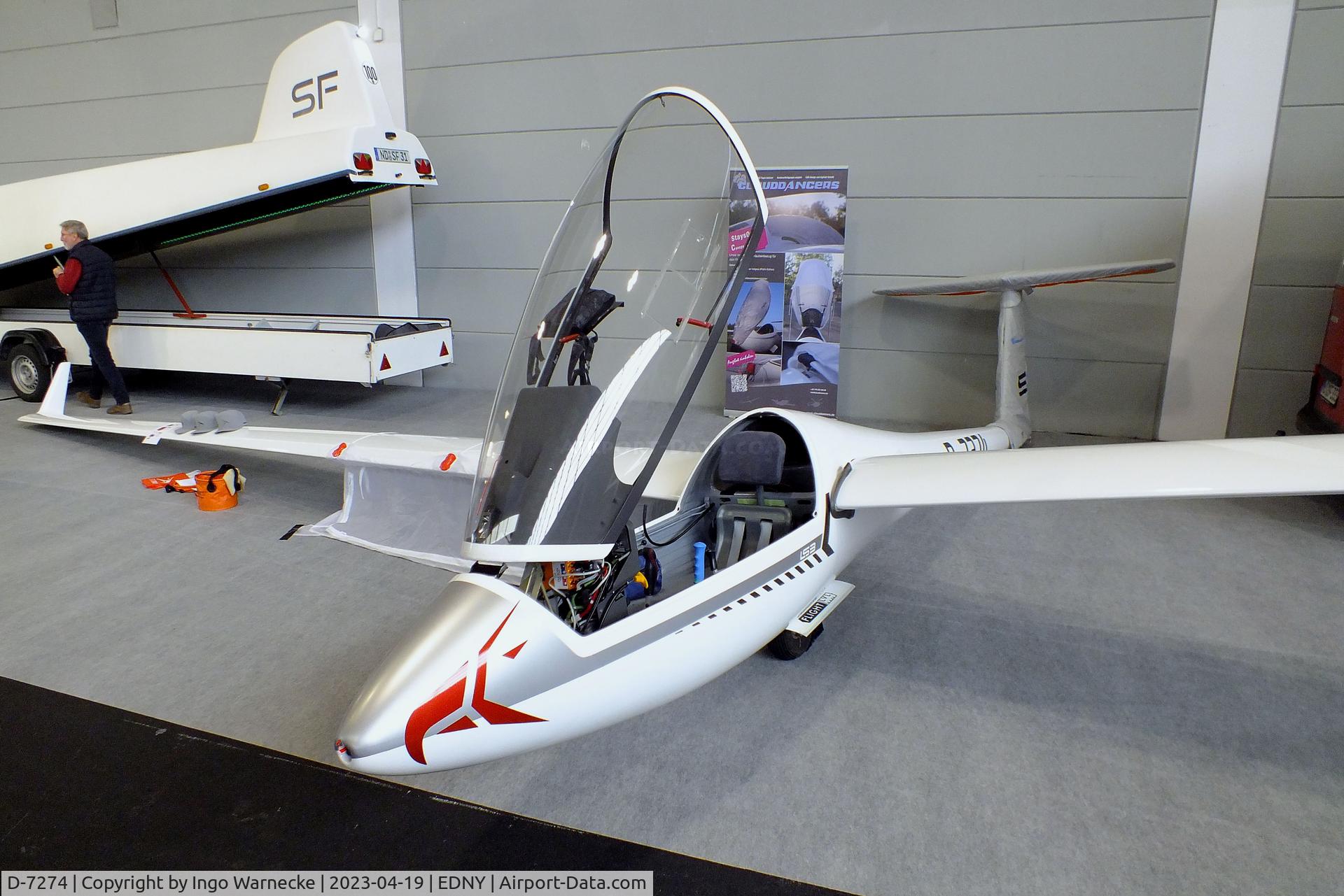 D-7274, Rolladen-Schneider LS-3 C/N 3122, Rolladen-Schneider LS-3 at the AERO 2023, Friedrichshafen