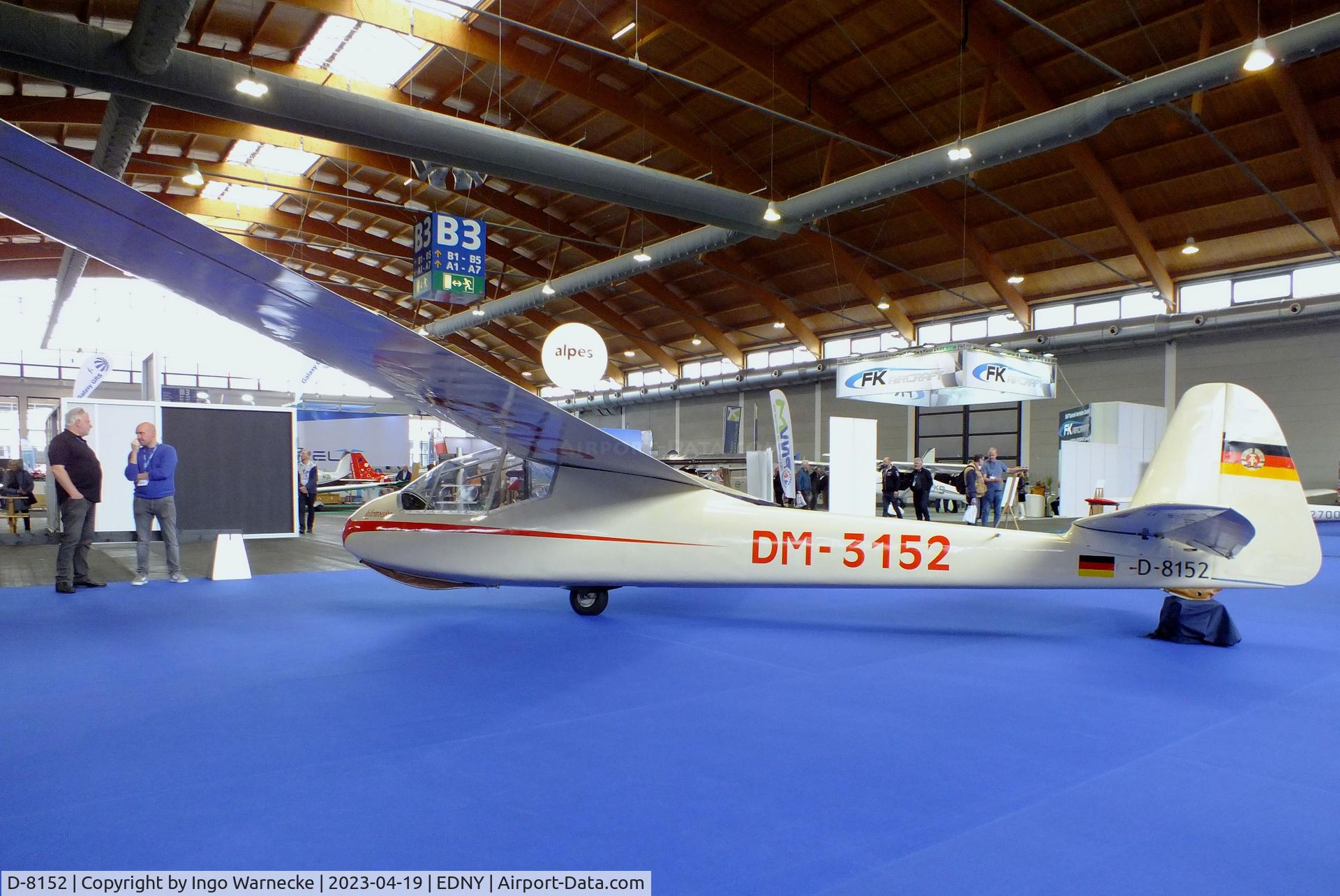 D-8152, 1959 VEB Apparatebau Lommatzsch FES-530-II Lehrmeister C/N 0152, Lommatzsch FES-530-II Lehrmeister at the AERO 2023, Friedrichshafen