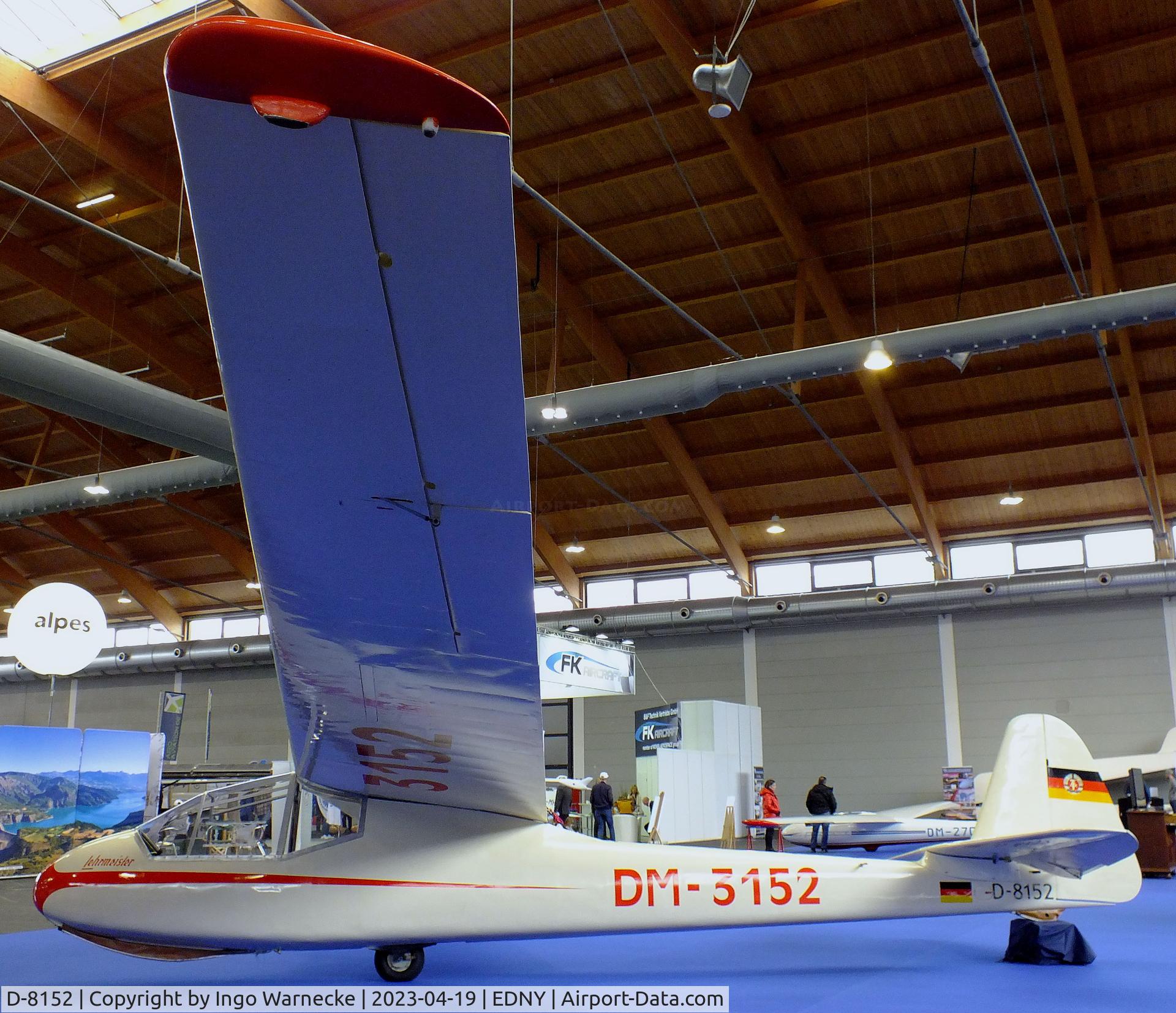 D-8152, 1959 VEB Apparatebau Lommatzsch FES-530-II Lehrmeister C/N 0152, Lommatzsch FES-530-II Lehrmeister at the AERO 2023, Friedrichshafen