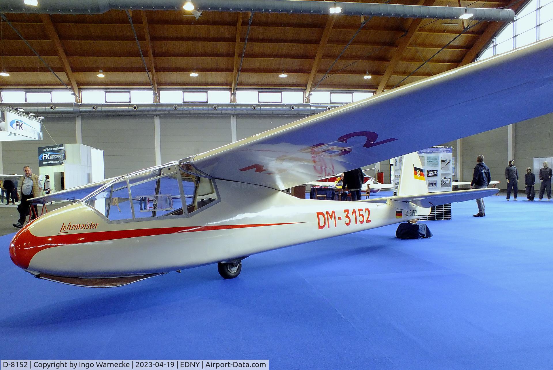 D-8152, 1959 VEB Apparatebau Lommatzsch FES-530-II Lehrmeister C/N 0152, Lommatzsch FES-530-II Lehrmeister at the AERO 2023, Friedrichshafen