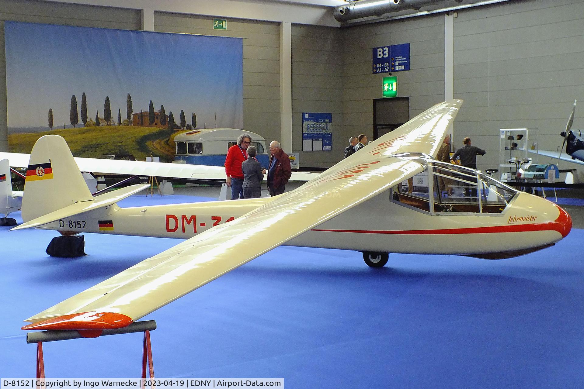 D-8152, 1959 VEB Apparatebau Lommatzsch FES-530-II Lehrmeister C/N 0152, Lommatzsch FES-530-II Lehrmeister at the AERO 2023, Friedrichshafen