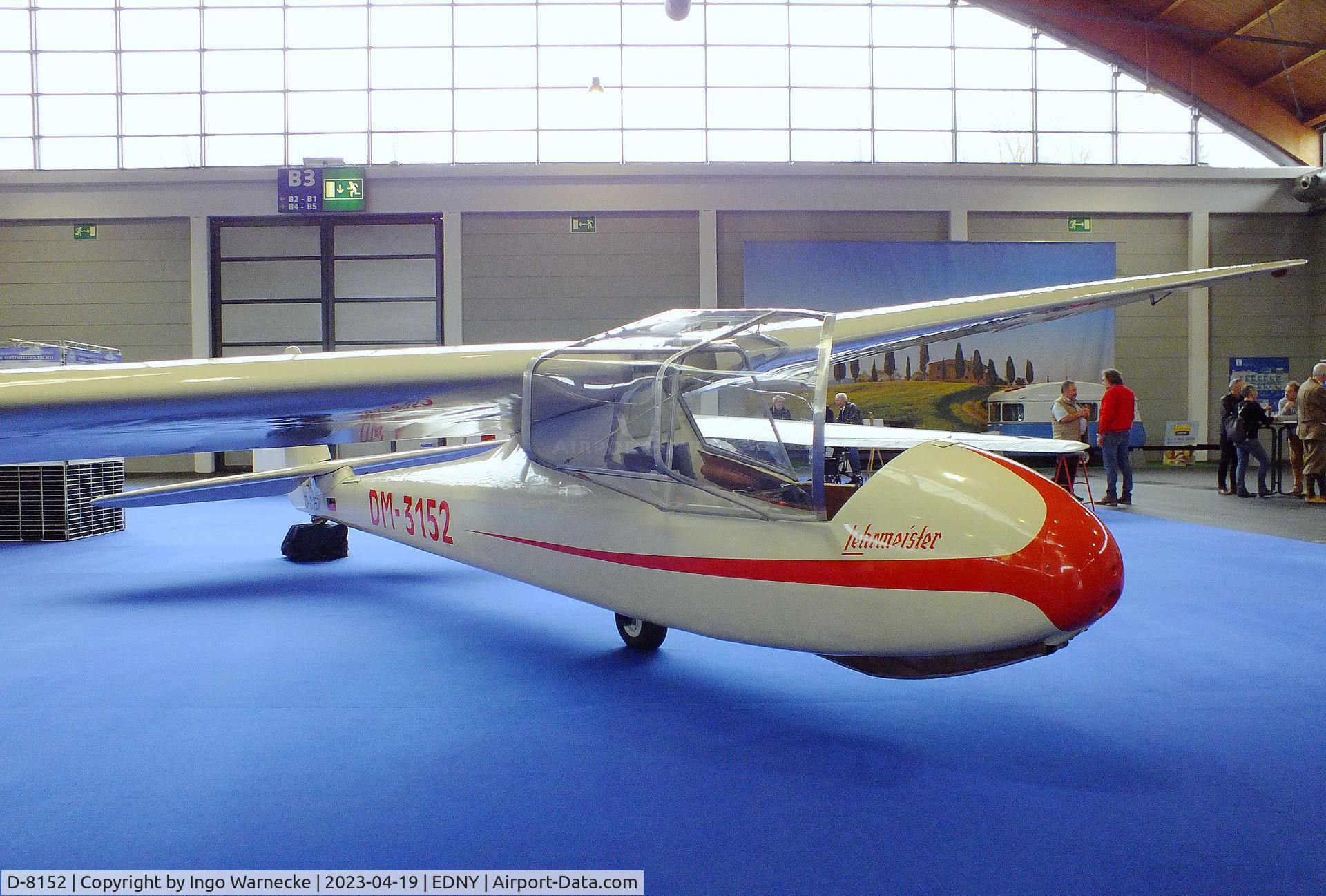 D-8152, 1959 VEB Apparatebau Lommatzsch FES-530-II Lehrmeister C/N 0152, Lommatzsch FES-530-II Lehrmeister at the AERO 2023, Friedrichshafen