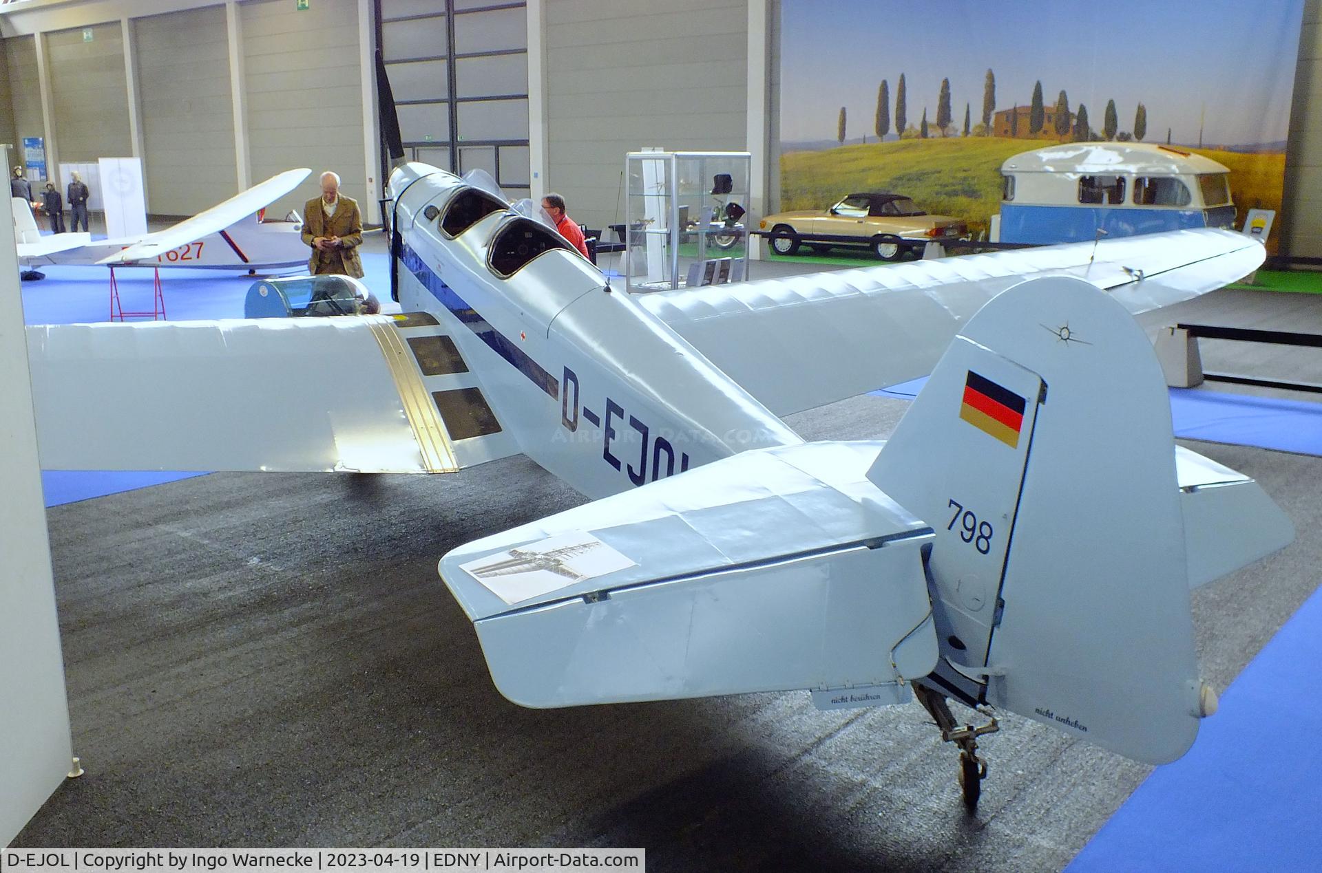 D-EJOL, 1934 Klemm L 25 d VII C/N 798, Klemm L 25 d VII at the AERO 2023, Friedrichshafen