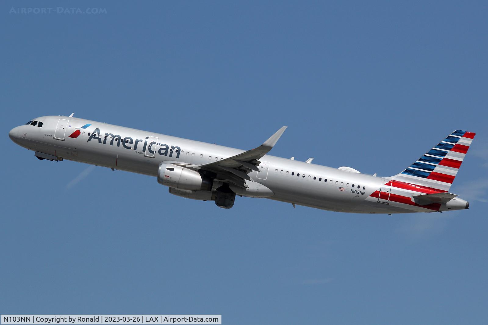 N103NN, 2013 Airbus A321-231 C/N 5884, at lax