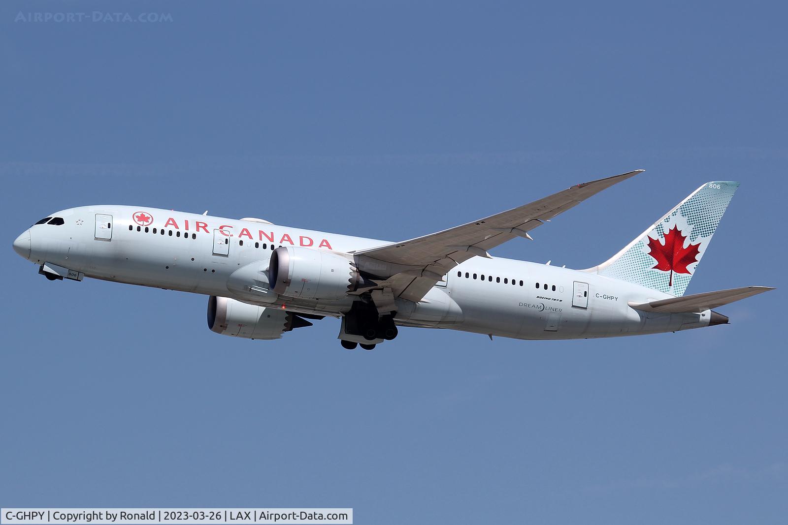 C-GHPY, 2014 Boeing 787-8 Dreamliner C/N 35262, at lax