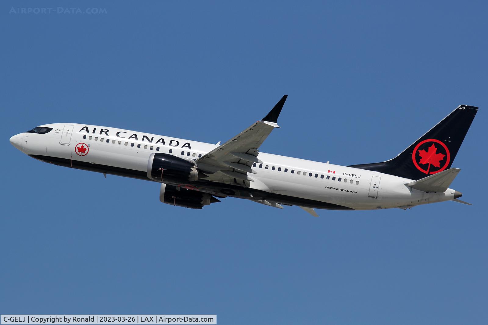 C-GELJ, Boeing 737-8 MAX C/N 61234, at lax