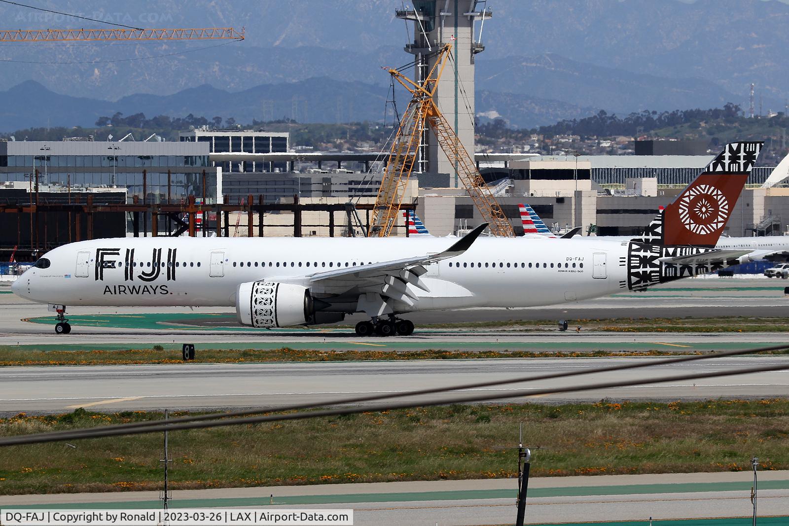 DQ-FAJ, 2019 Airbus A350-941 C/N 320, at lax