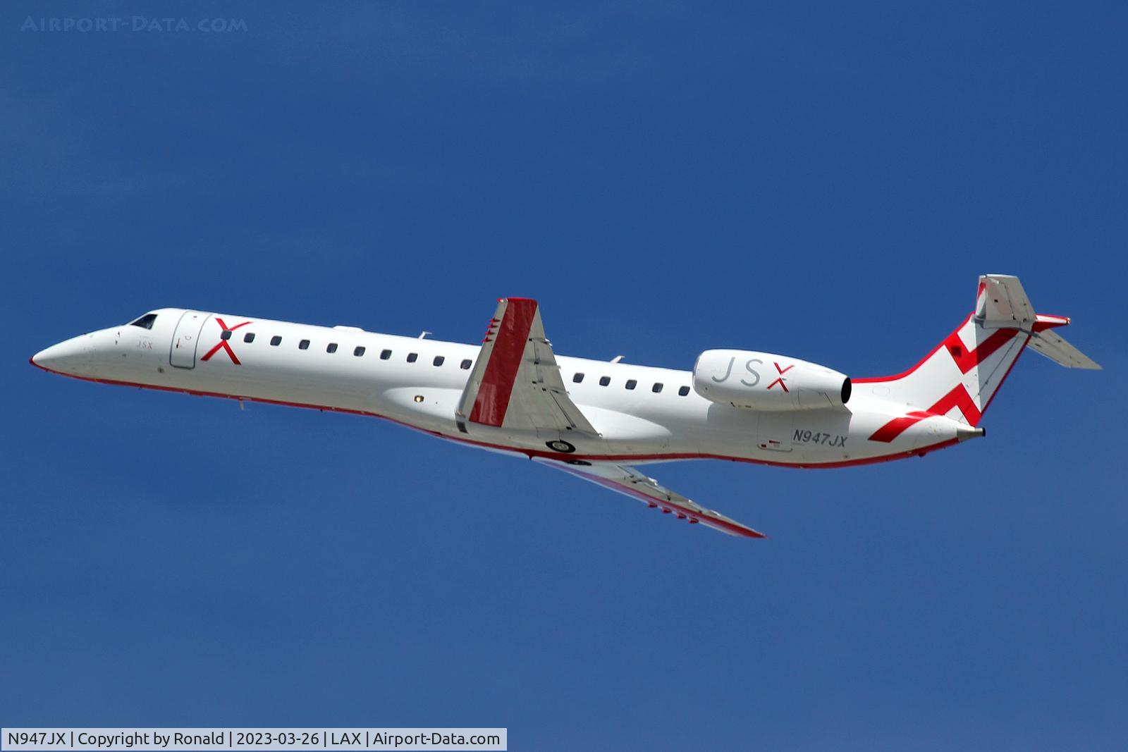 N947JX, Embraer ERJ-145LR C/N 145610, at lax