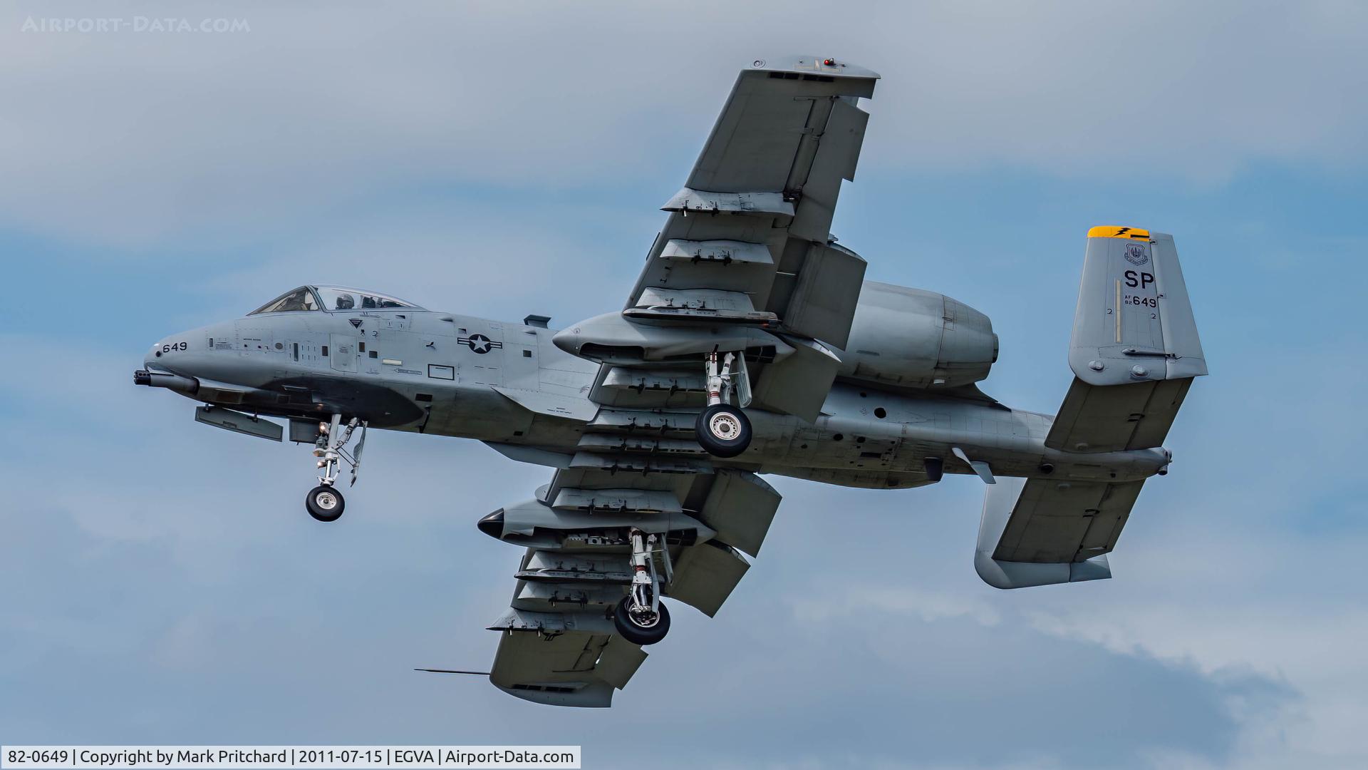 82-0649, 1982 Fairchild Republic A-10C Thunderbolt II C/N A10-0697, Shot at RIAT 2011