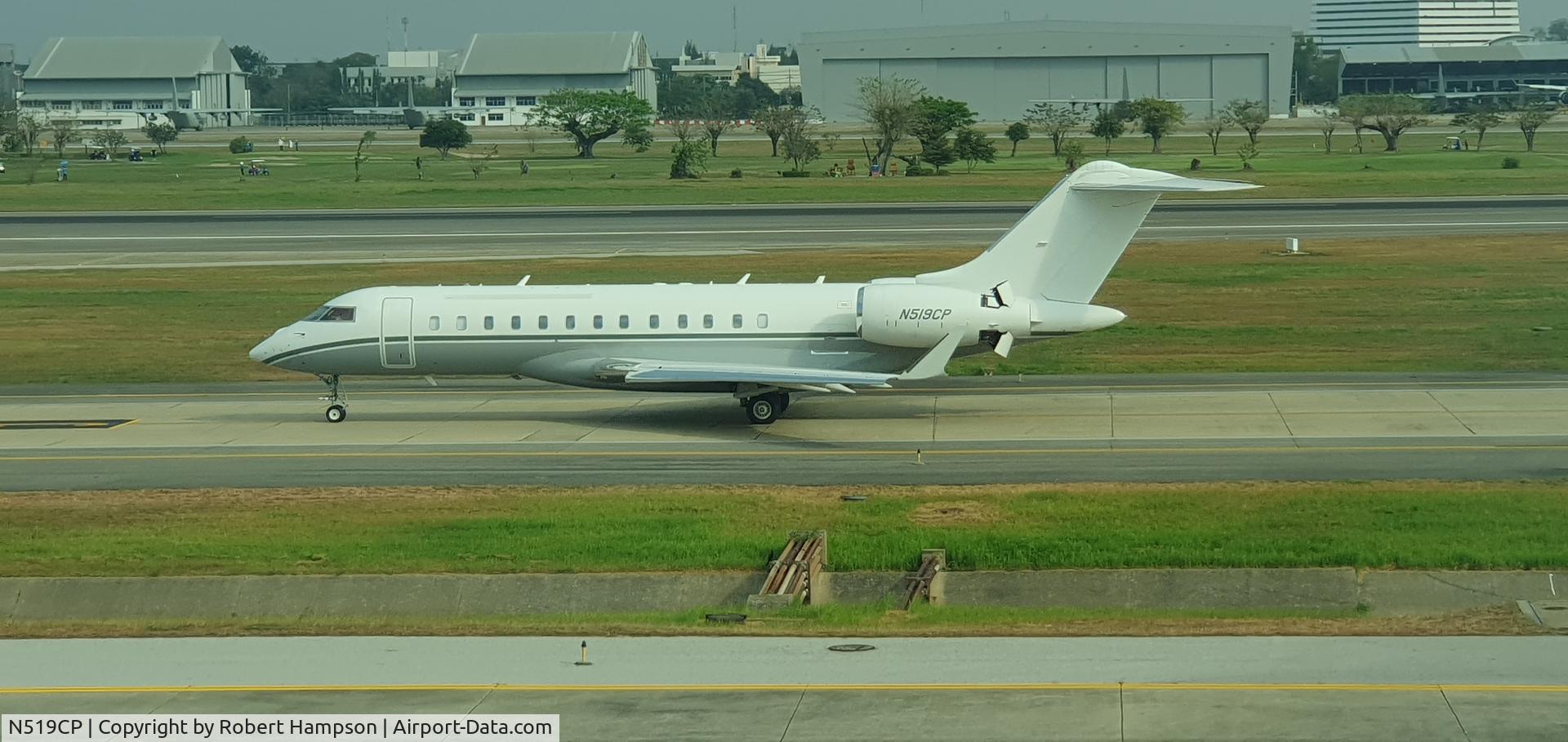 N519CP, 2006 Bombardier BD-700-1A10 Global Express C/N 9200, I took this photo in DonMuang Airport Bangkok on February 18 2023.