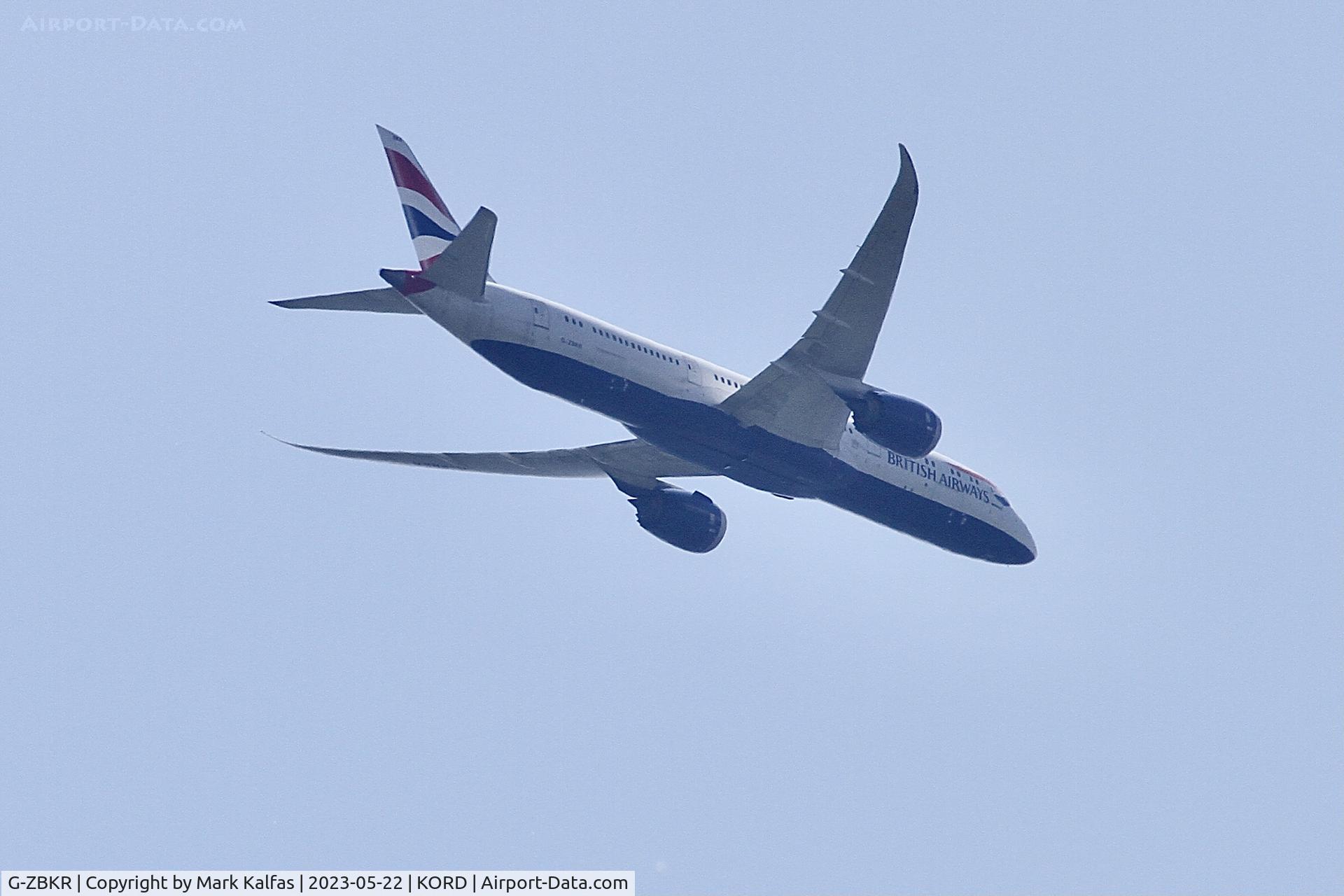 G-ZBKR, 2018 Boeing 787-9 Dreamliner C/N 60627, British Airways B789 G-ZBKR BA295 LHR-ORD
