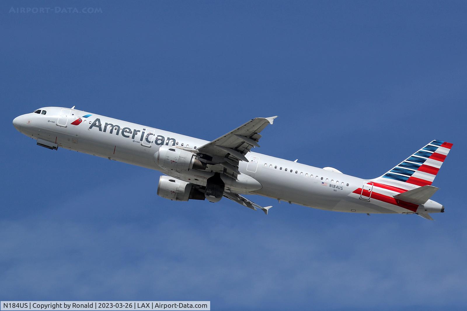 N184US, 2002 Airbus A321-211 C/N 1651, at lax