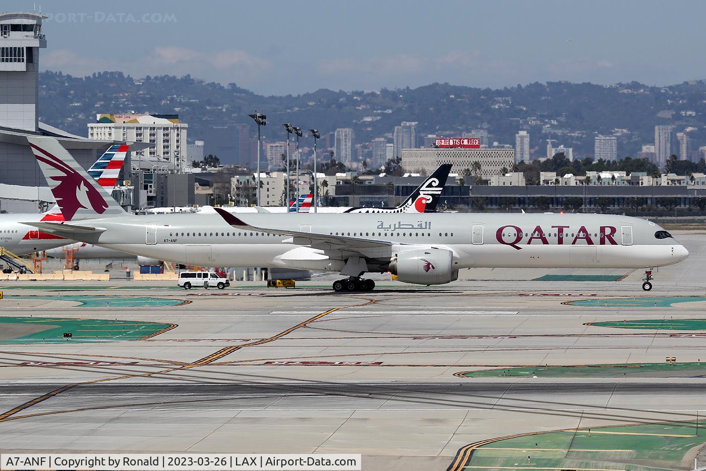 A7-ANF, 2018 Airbus A350-1041 C/N 161, at lax