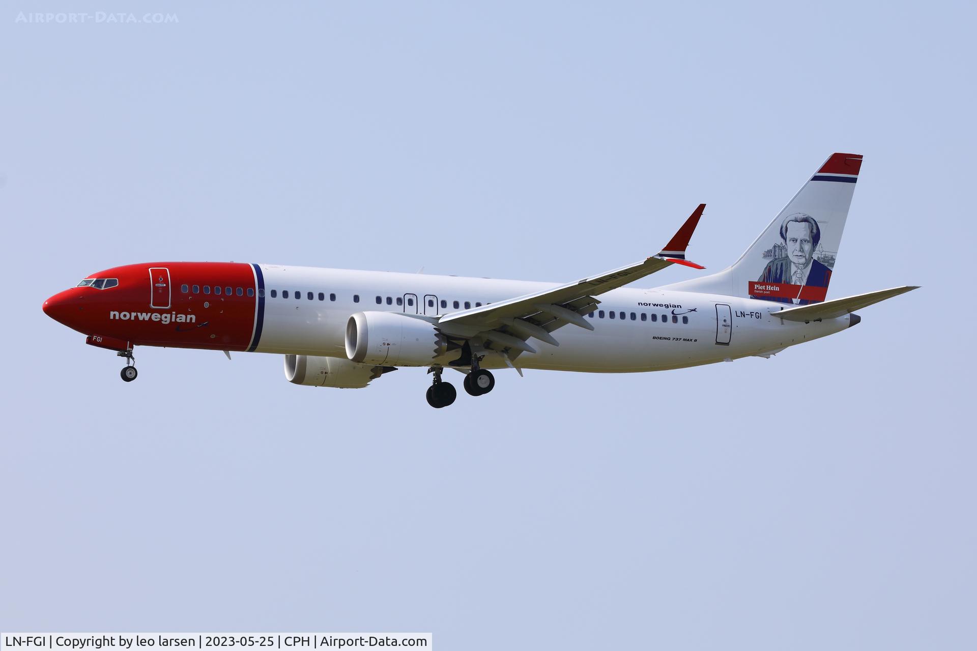 LN-FGI, 2022 Boeing 737-8 MAX C/N 65185, Copenhagen 25.5.2023.